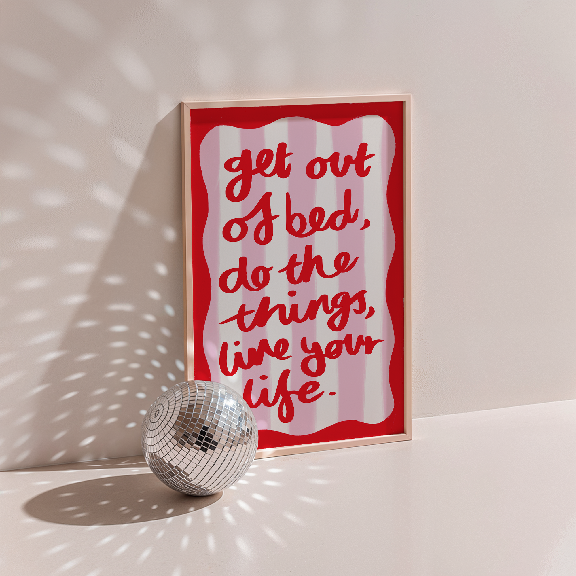 Get Out Of Bed Print