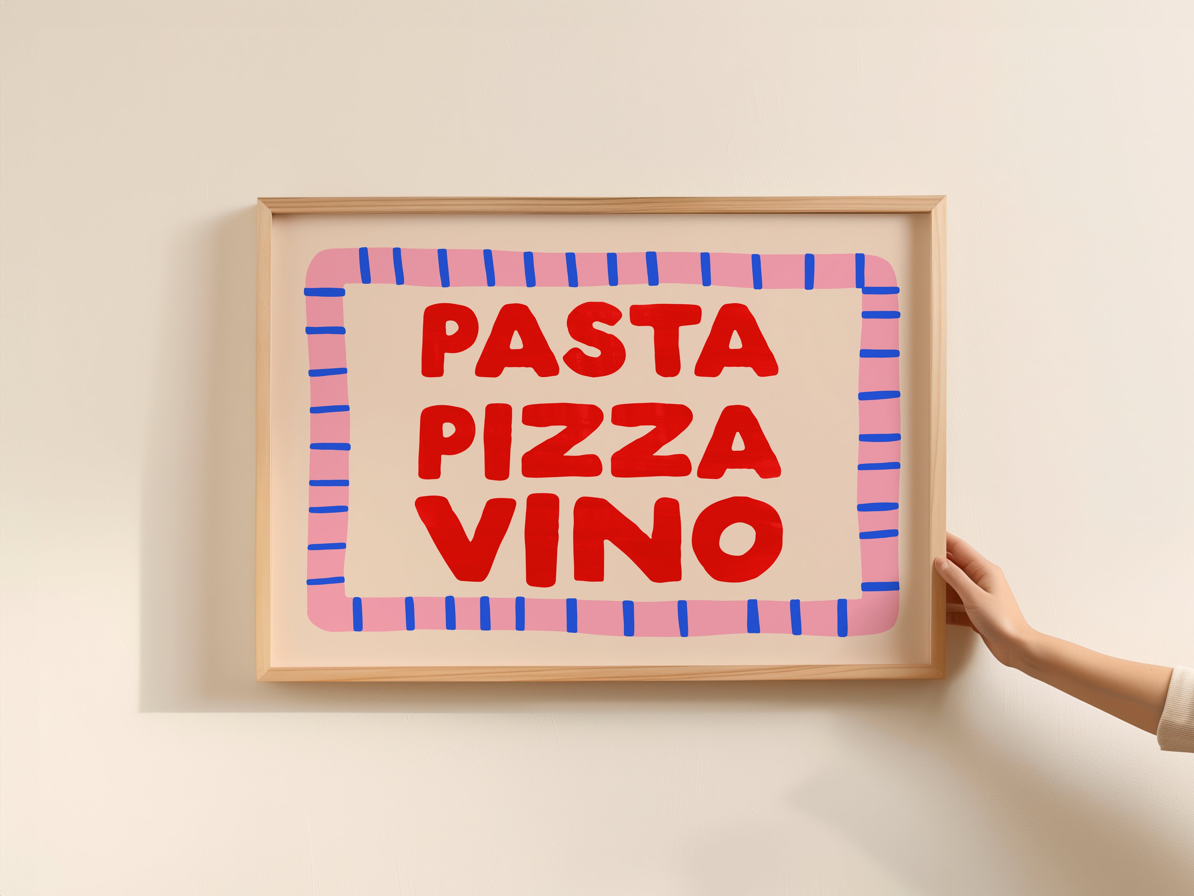Pasta Pizza Vino Print