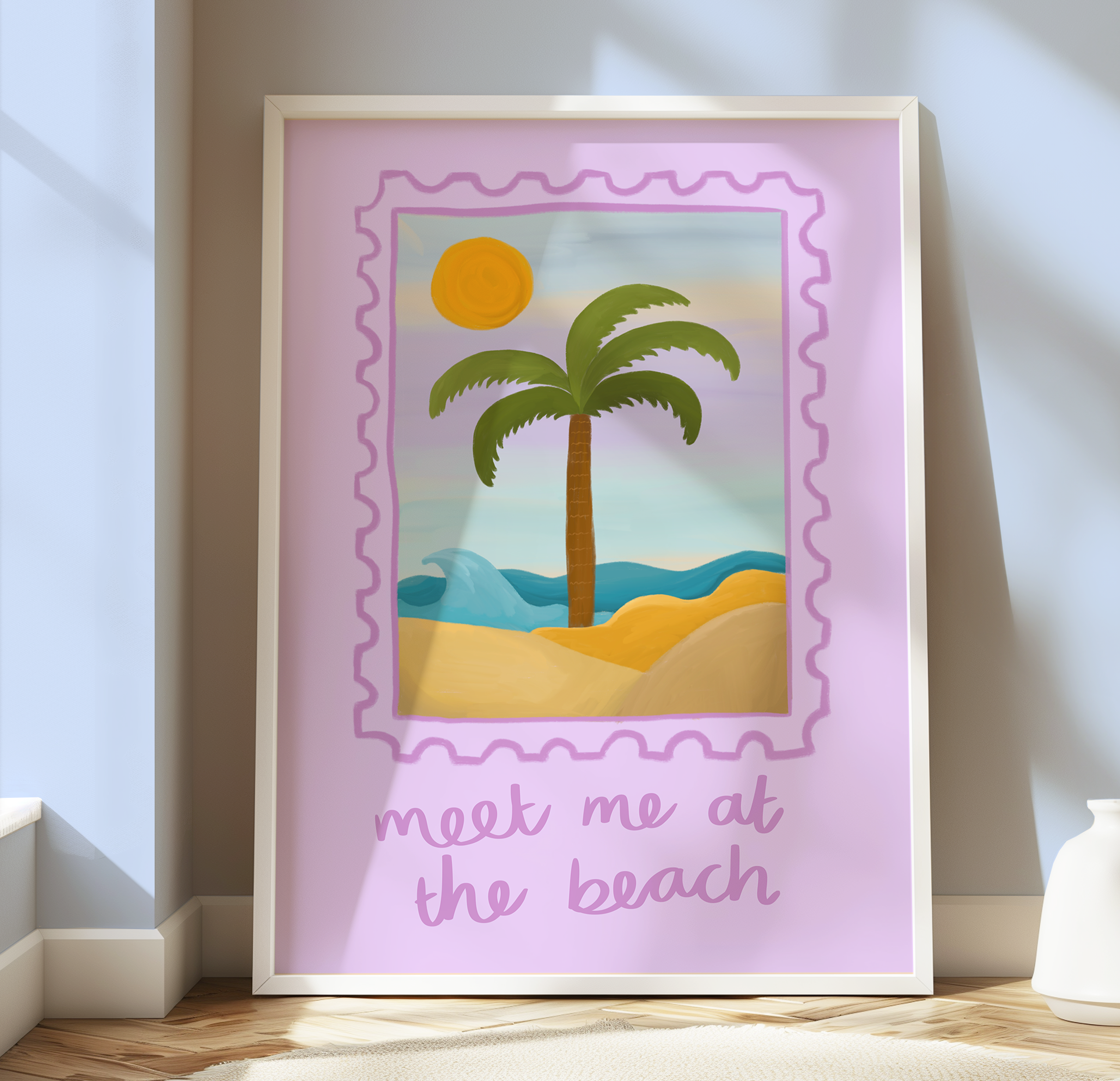 Meet Me At The Beach Print
