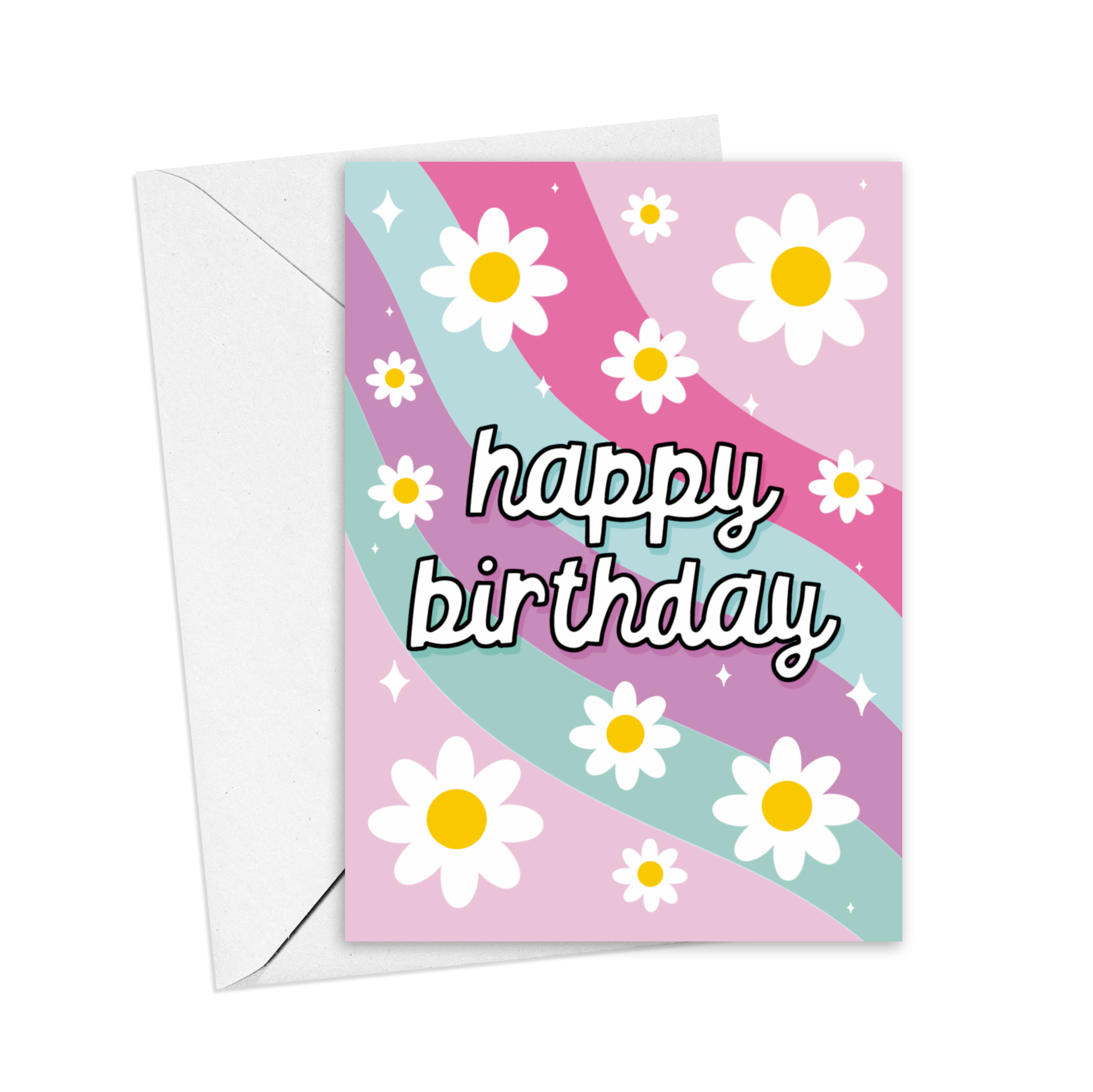 Flowers Happy Birthday Card