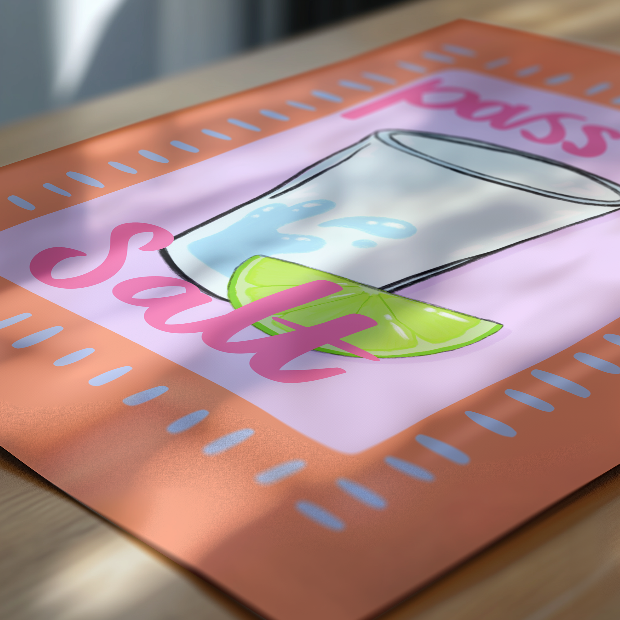 Pass the Salt – Tequila Shot Print