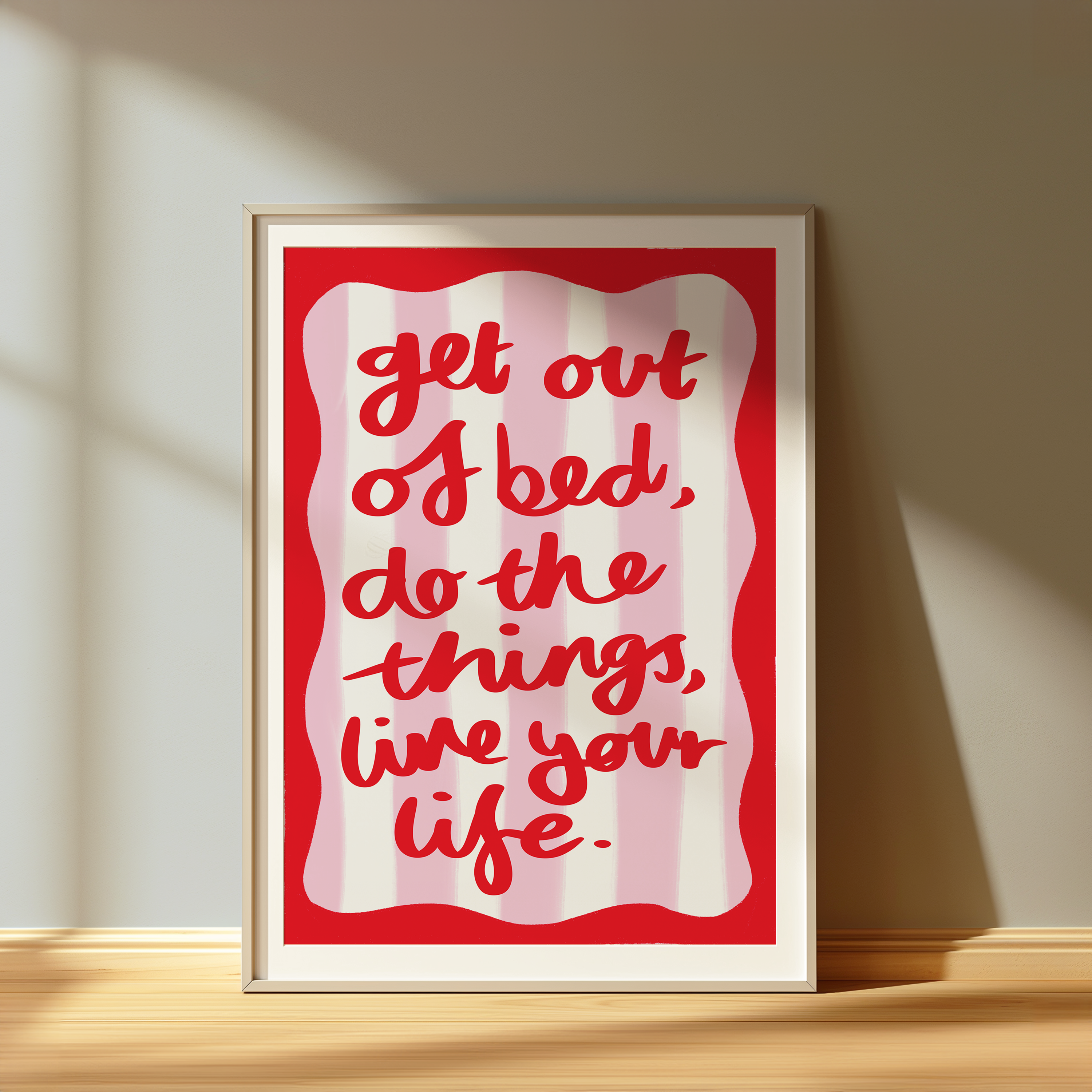 Get Out Of Bed Print