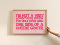 I'm Not a Very Adventurous Person Print