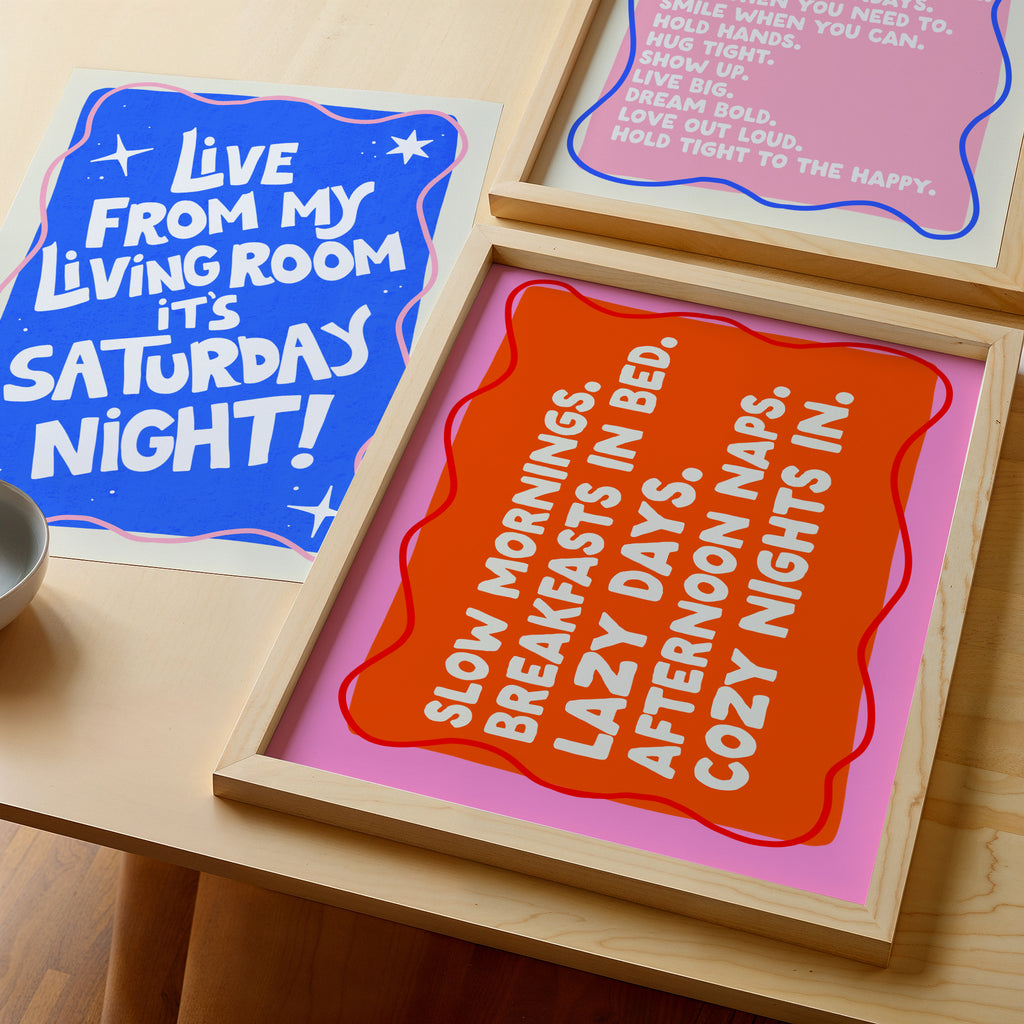 SNL Inspired Print - Live From My Living Room It's Saturday Night