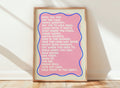 Hold Tight to the Happy – Life Advice Print (Two Colourways)