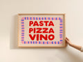 Pasta Pizza Vino Print