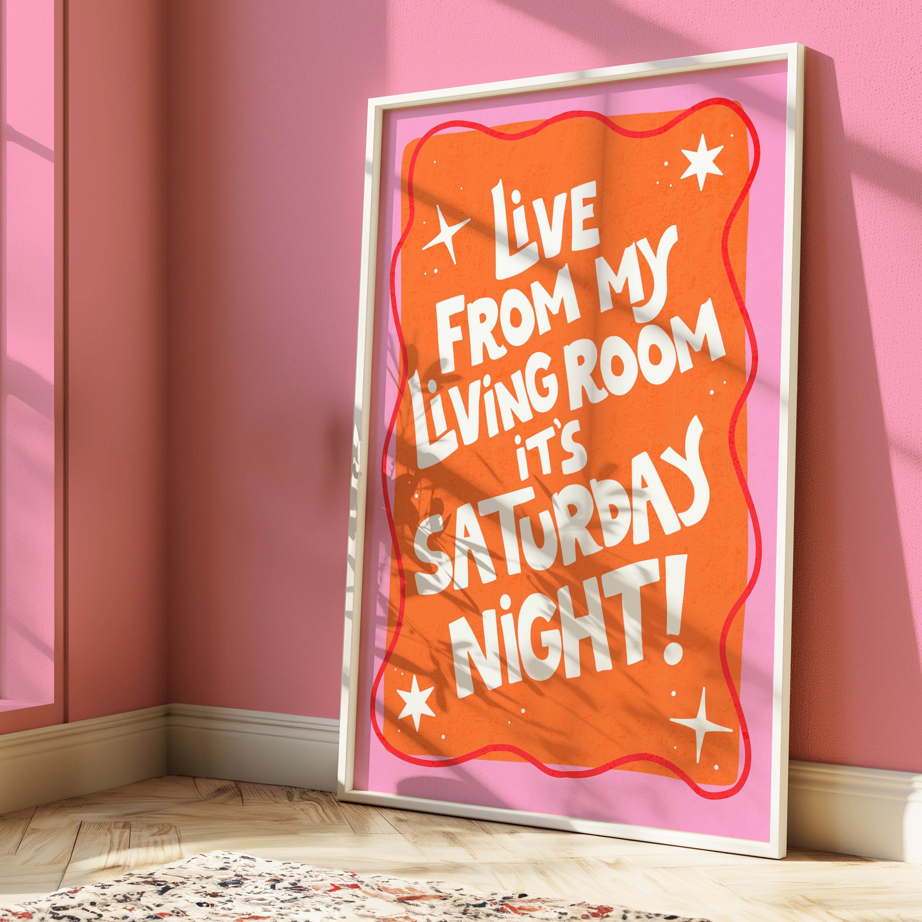 SNL Inspired Print - Live From My Living Room It's Saturday Night