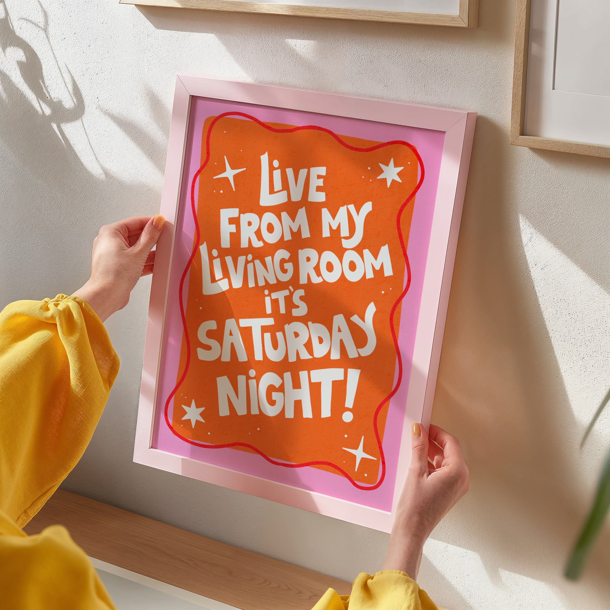 SNL Inspired Print - Live From My Living Room It's Saturday Night