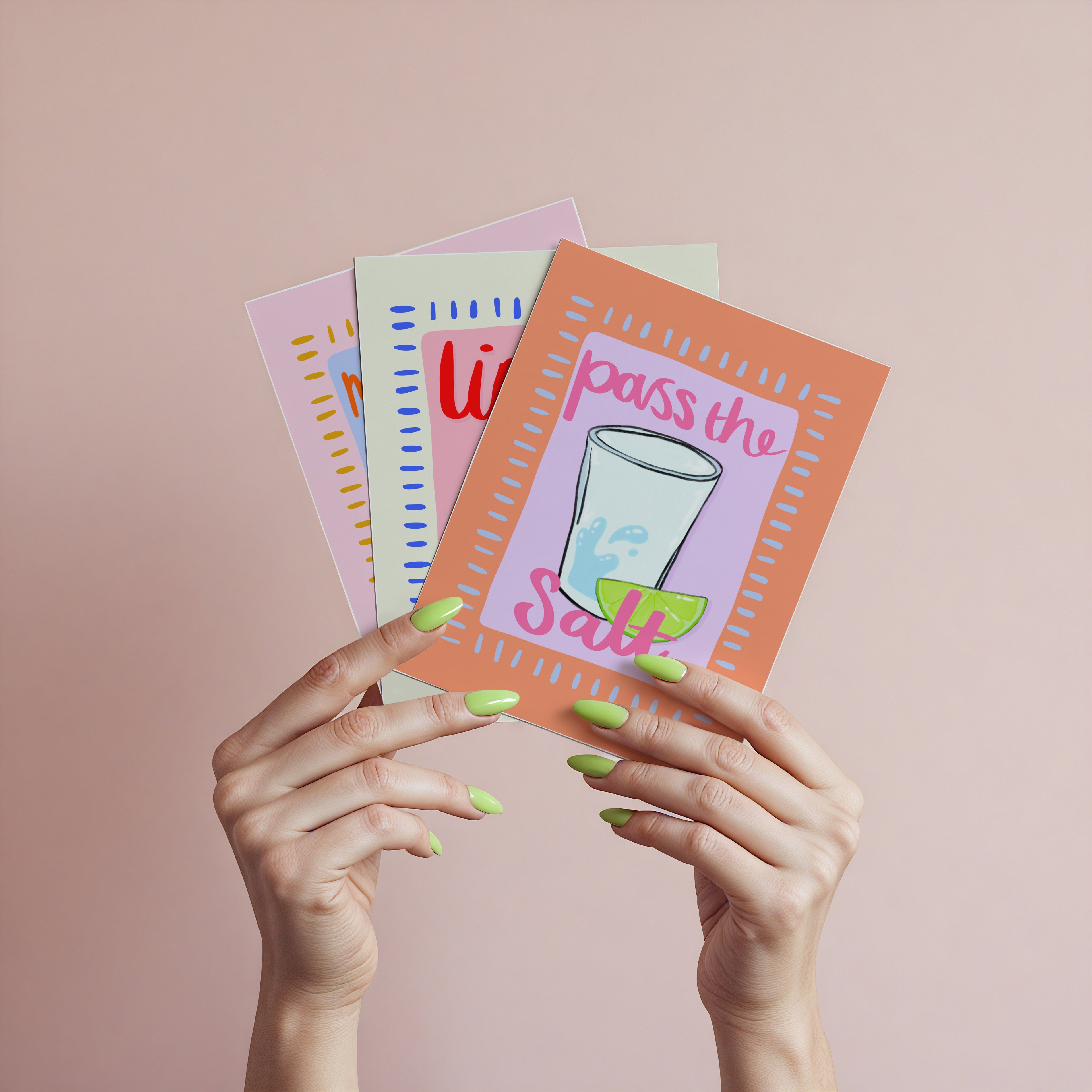 Pass the Salt – Tequila Shot Print
