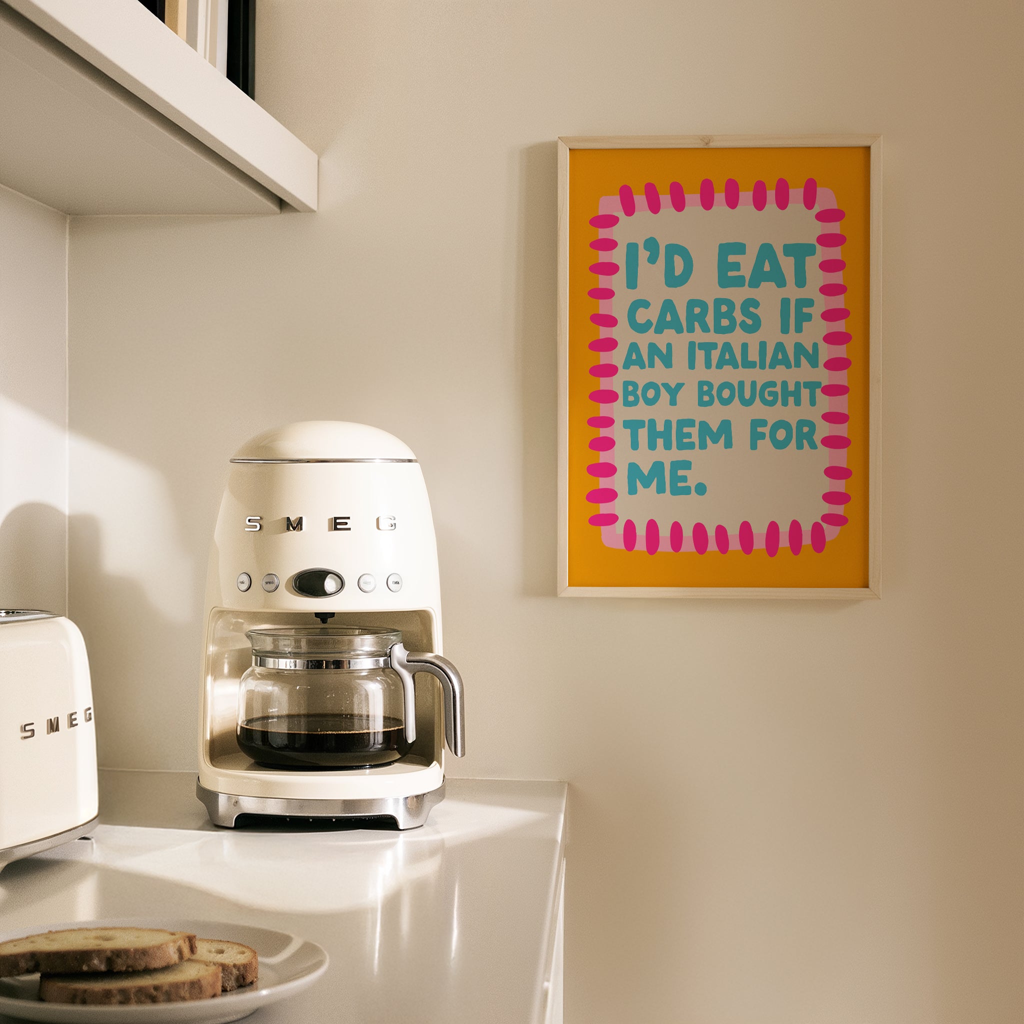 I’d Eat Carbs – Lizzie McGuire Quote Print
