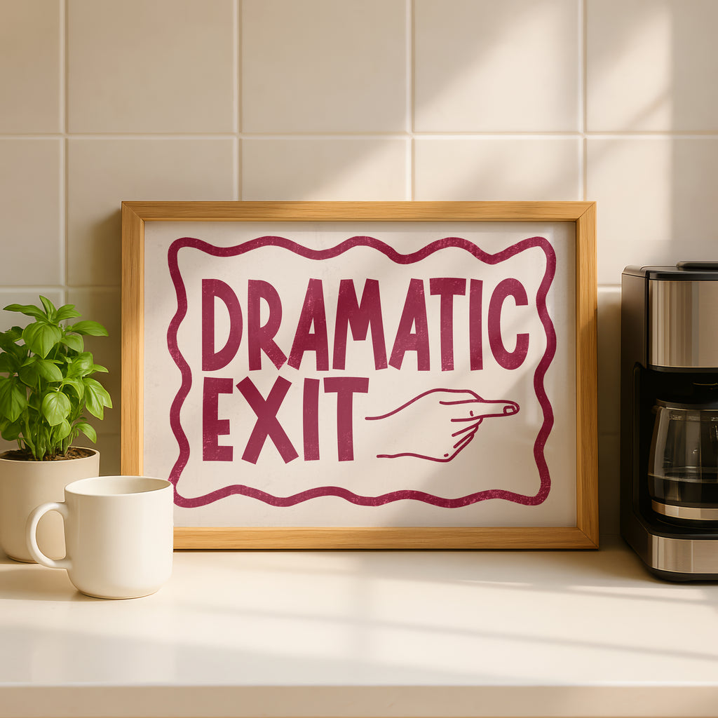 Dramatic Exit Art Print