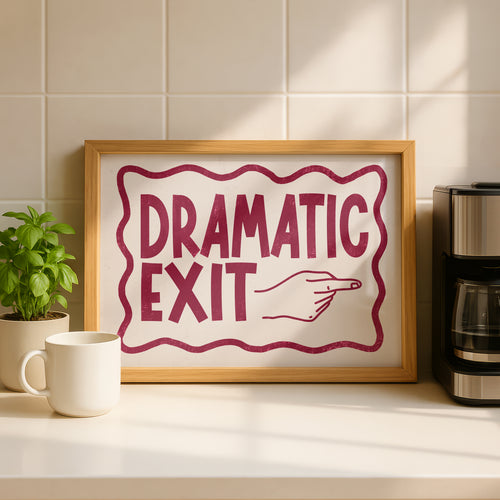 Dramatic Exit Art Print