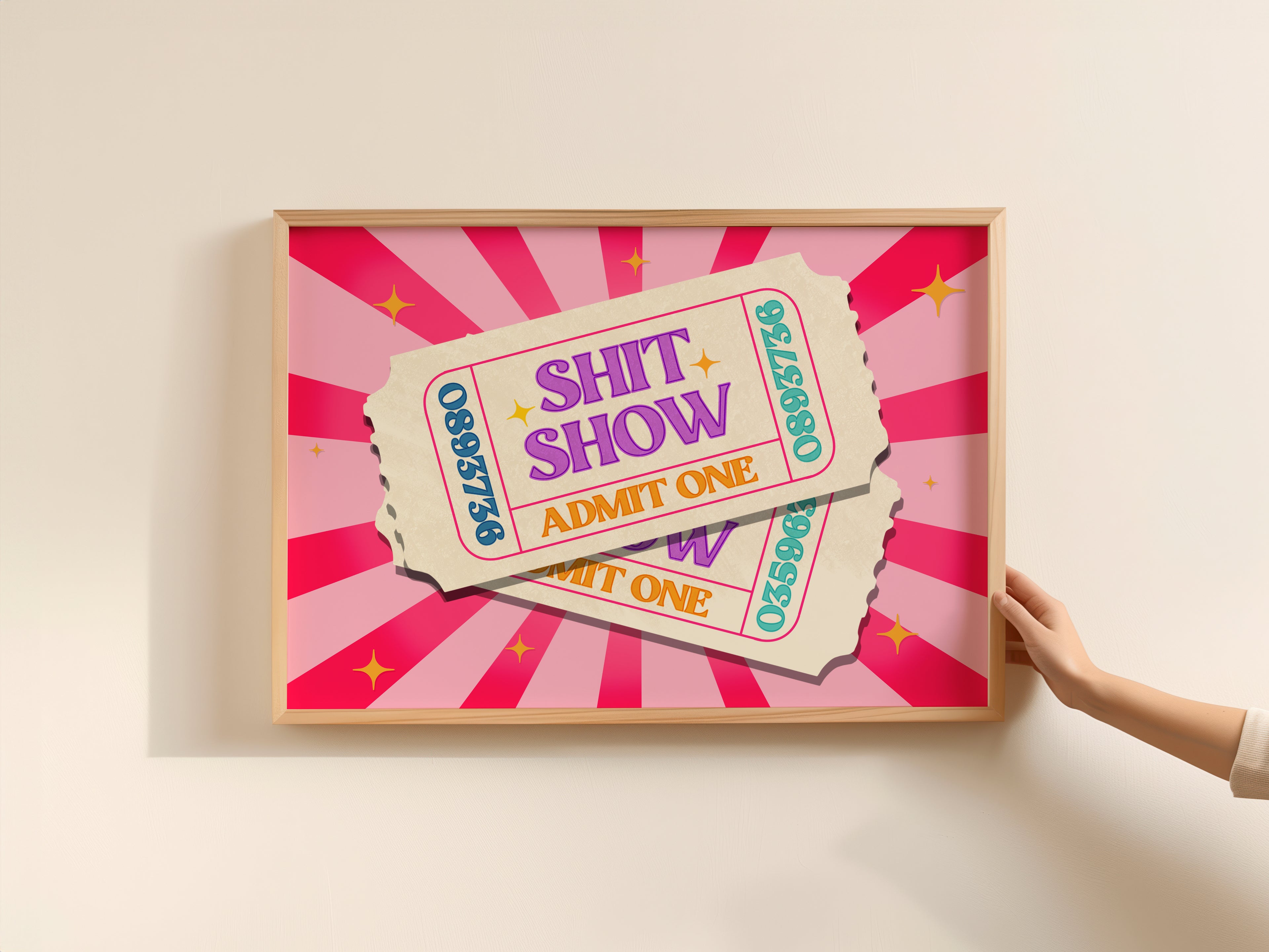 Carnival Ticket Print: Admit One to the Shitshow