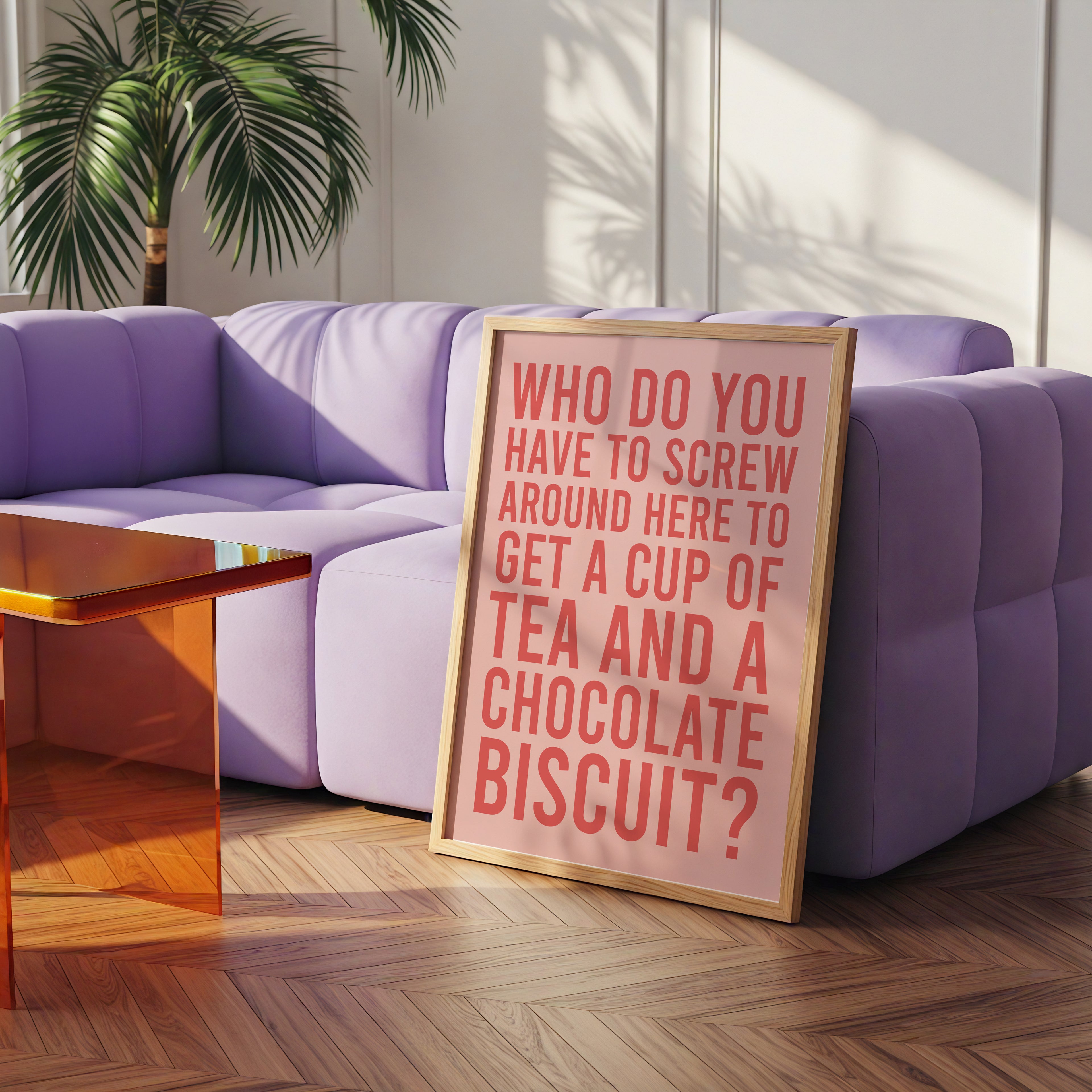 Who Do you Have to Screw Around Here- Love Actually Print