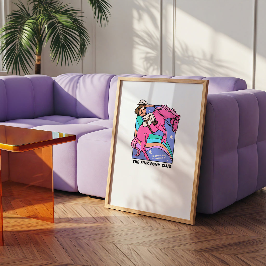 Pink Pony Club Art Print