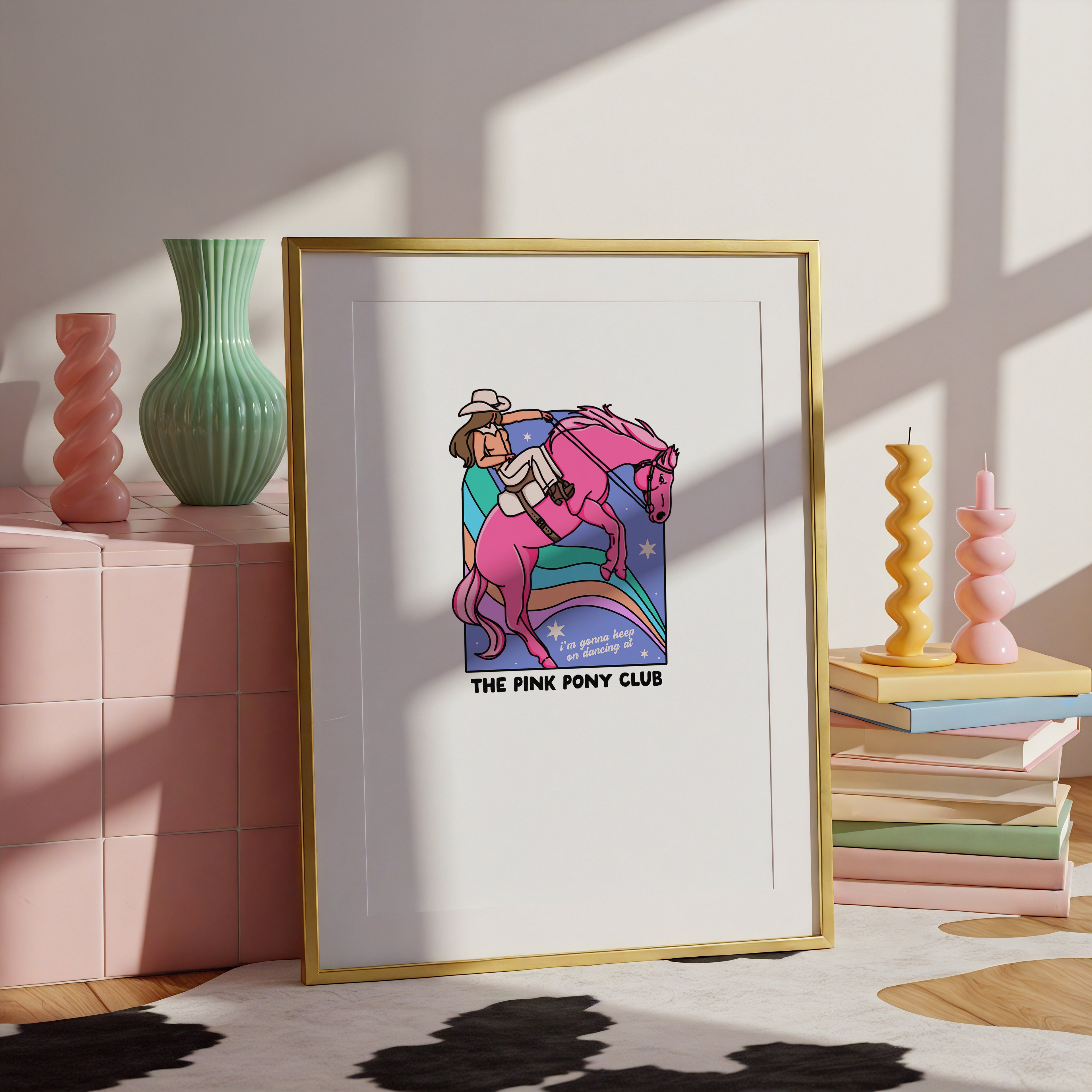 Pink Pony Club Art Print