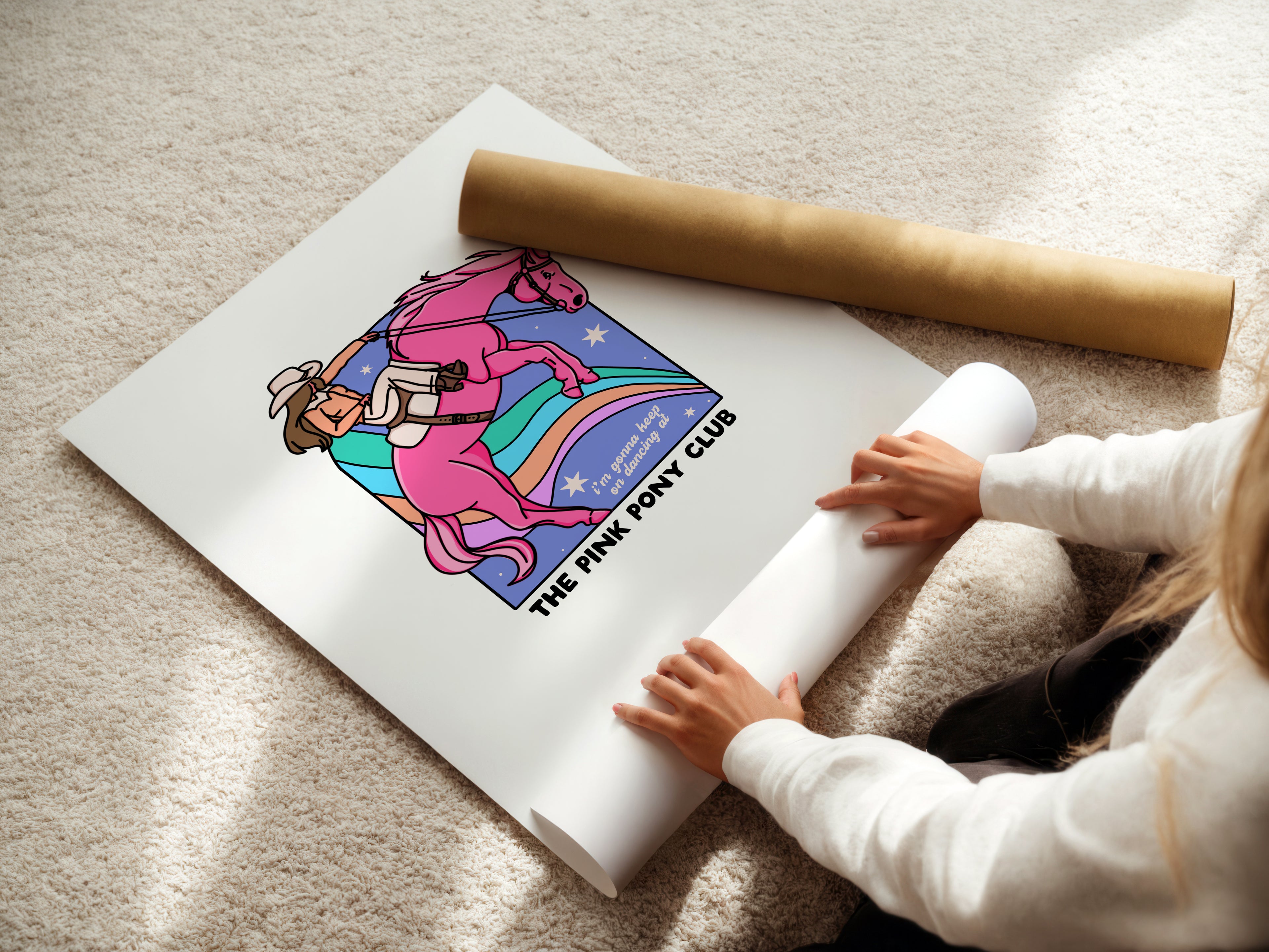 Pink Pony Club Art Print