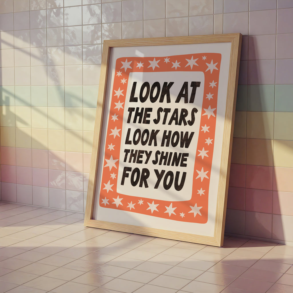 Look at the Stars – Lyric Print
