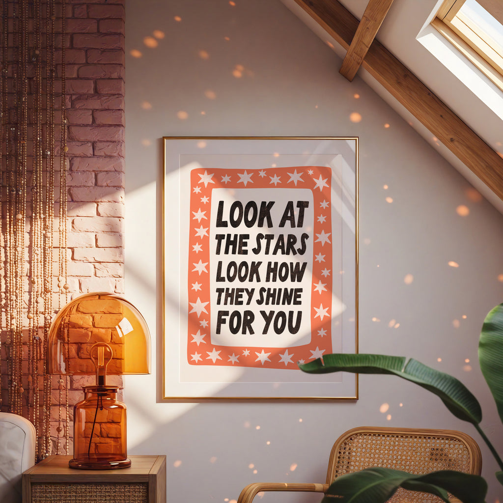 Look at the Stars – Lyric Print