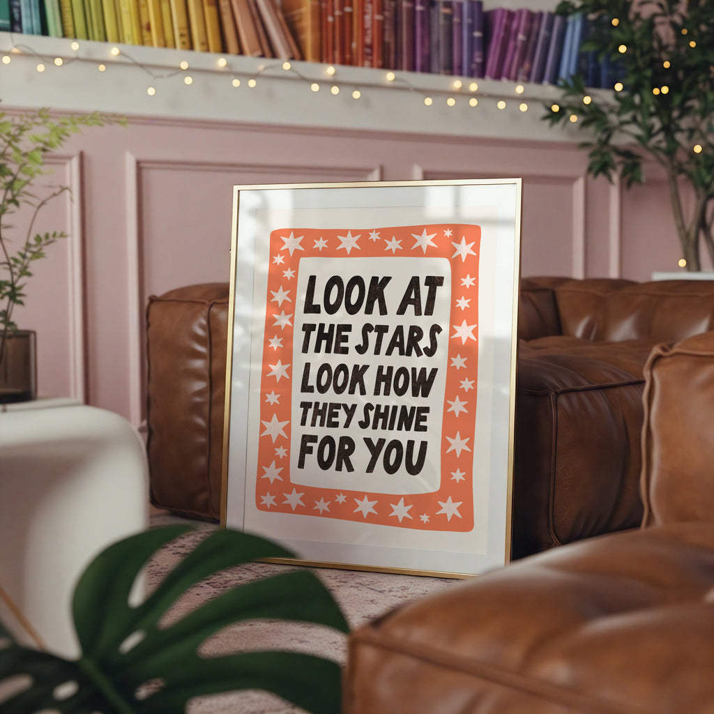 Look at the Stars – Lyric Print