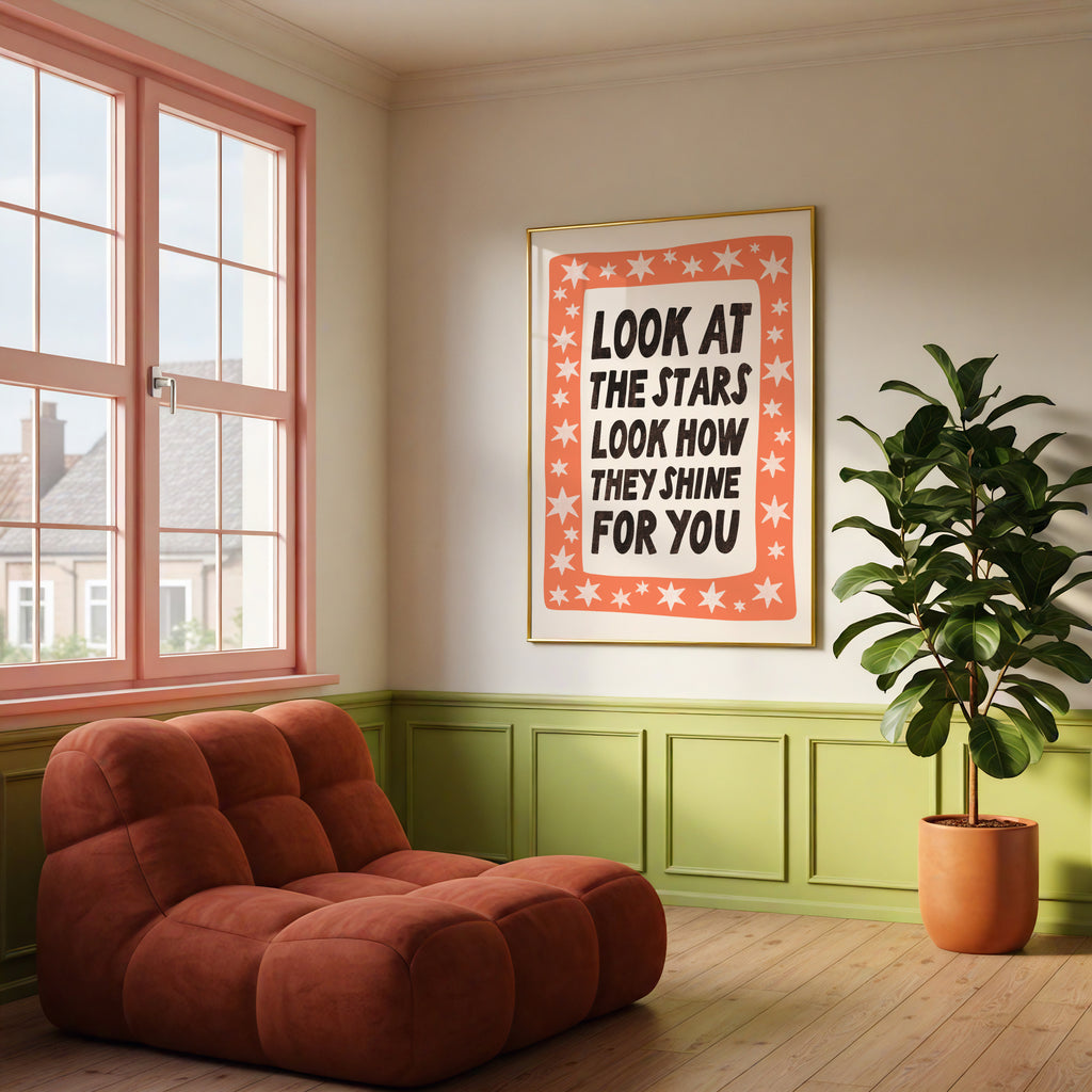 Look at the Stars – Lyric Print