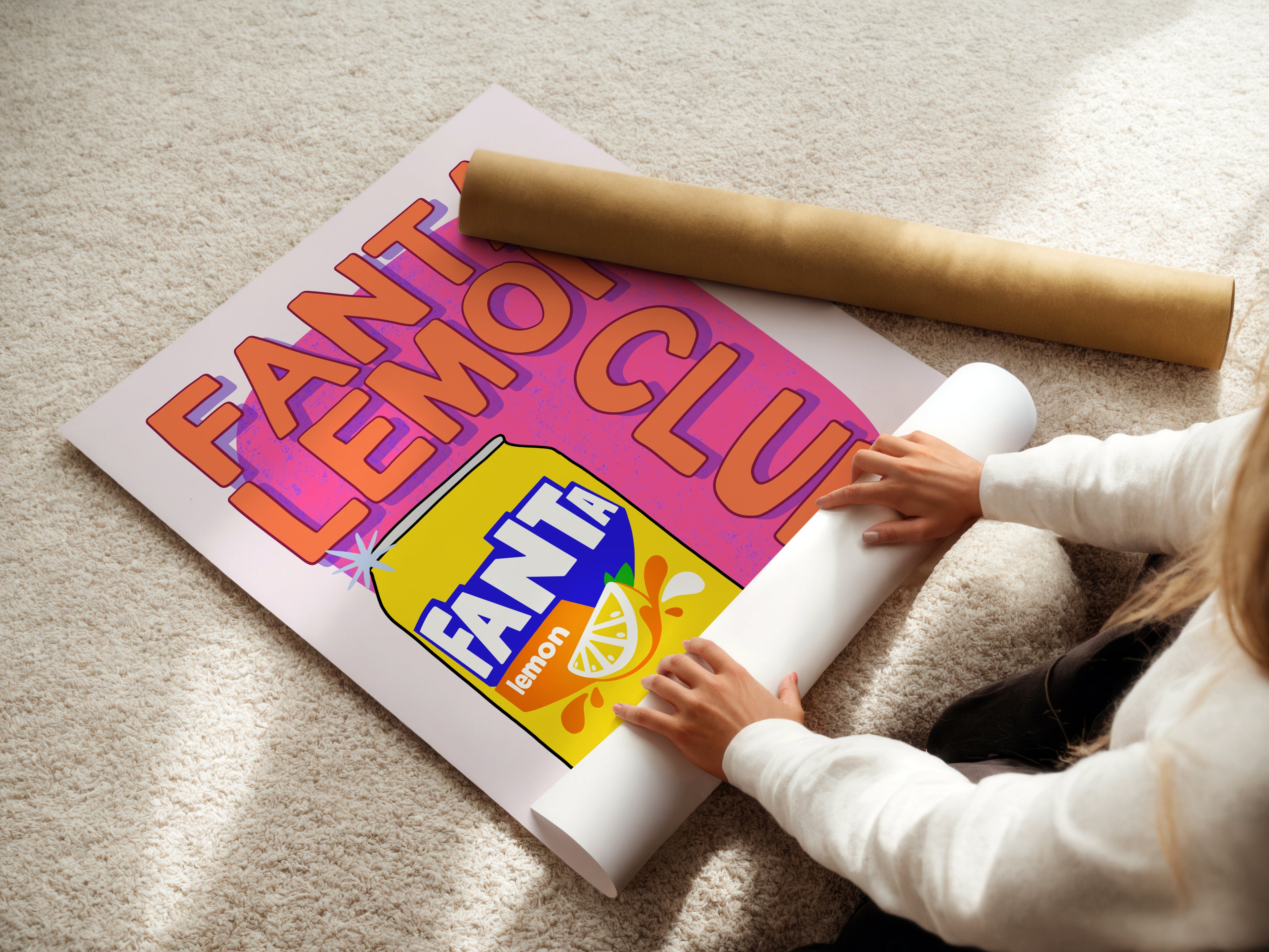 Fanta Lemon Club Print