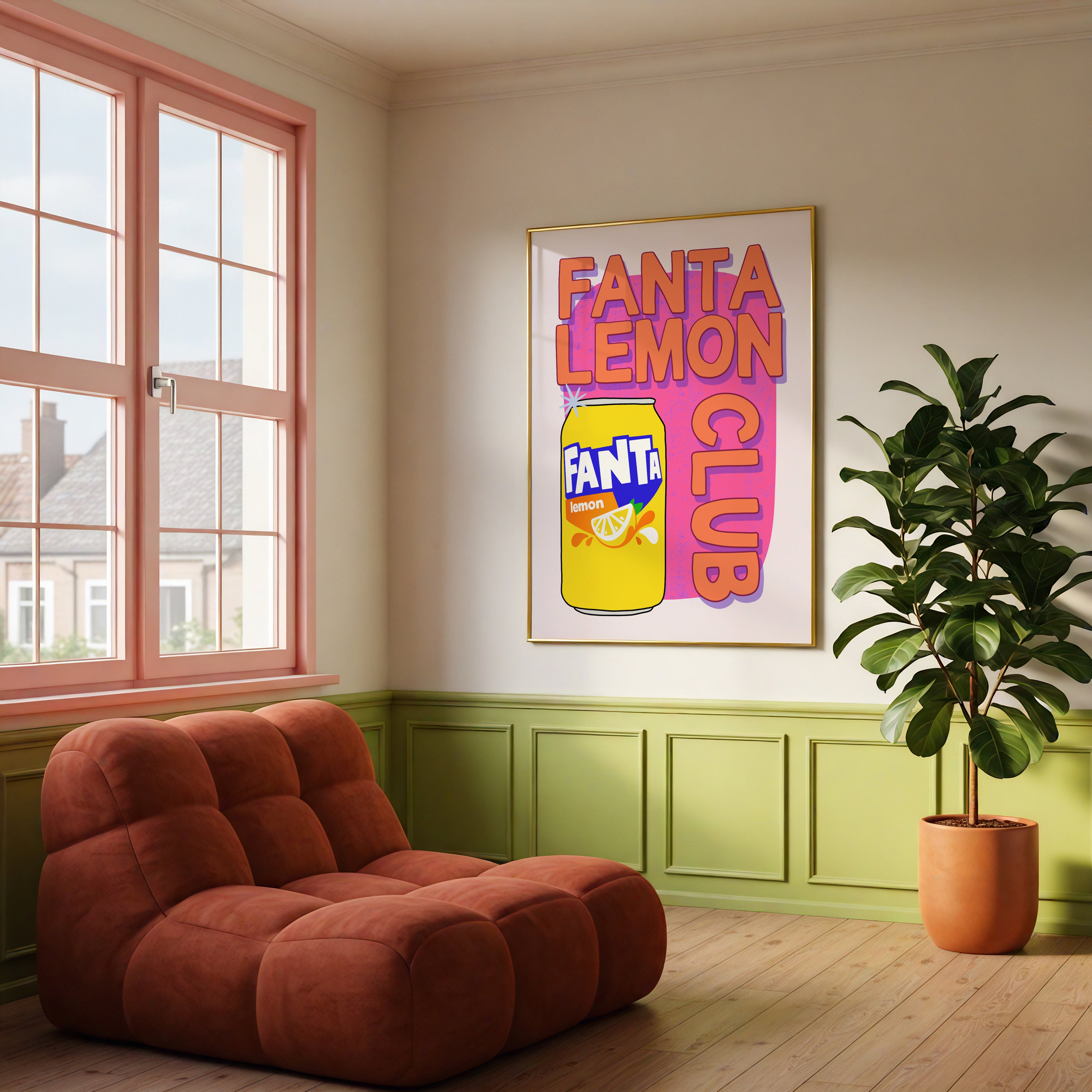 Fanta Lemon Club Print