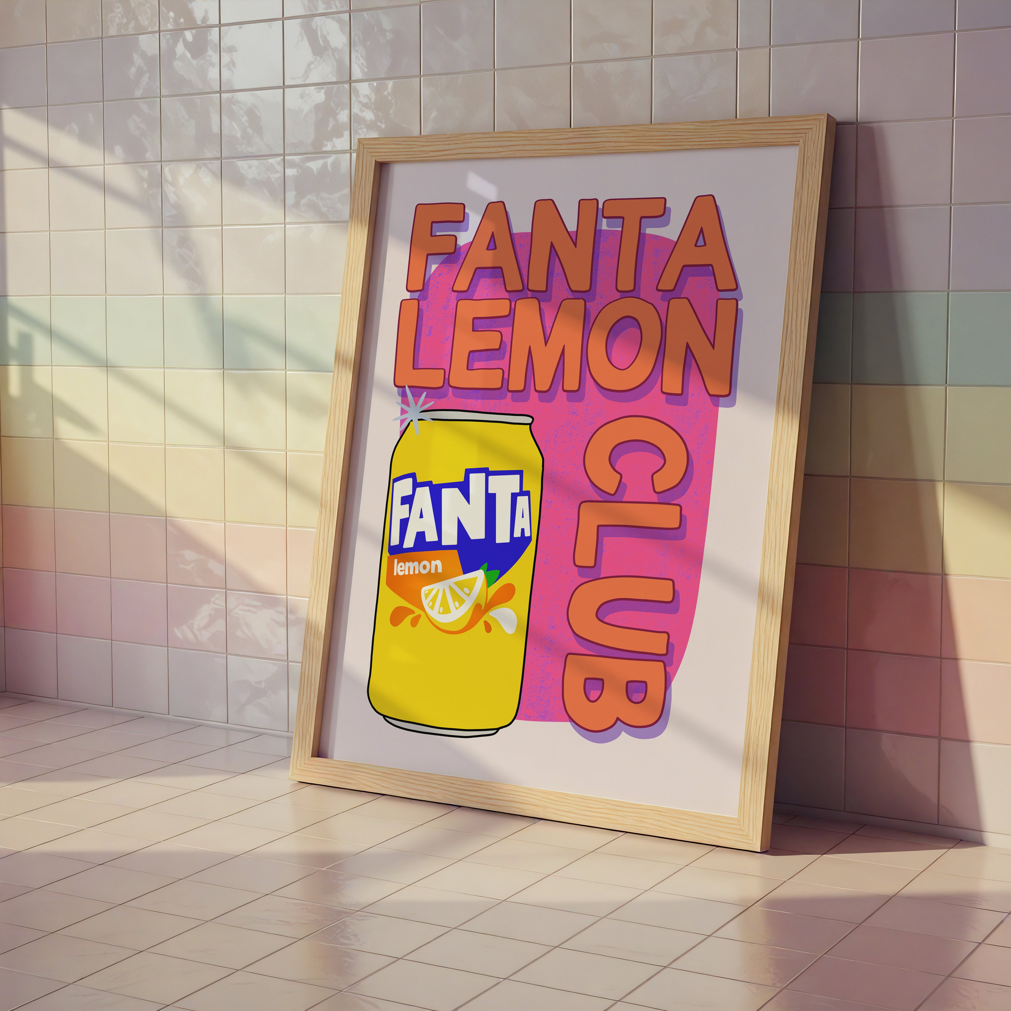 Fanta Lemon Club Print