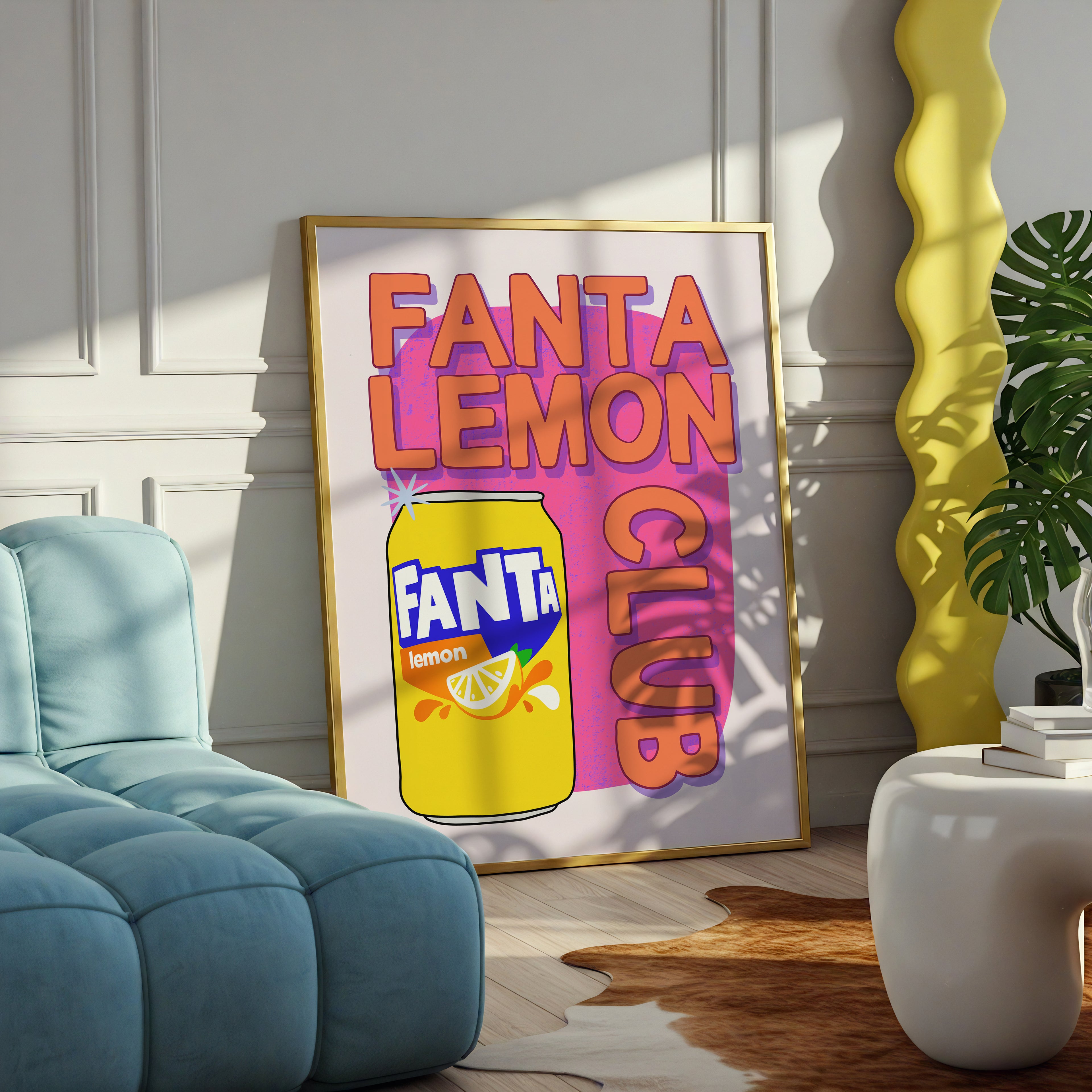Fanta Lemon Club Print