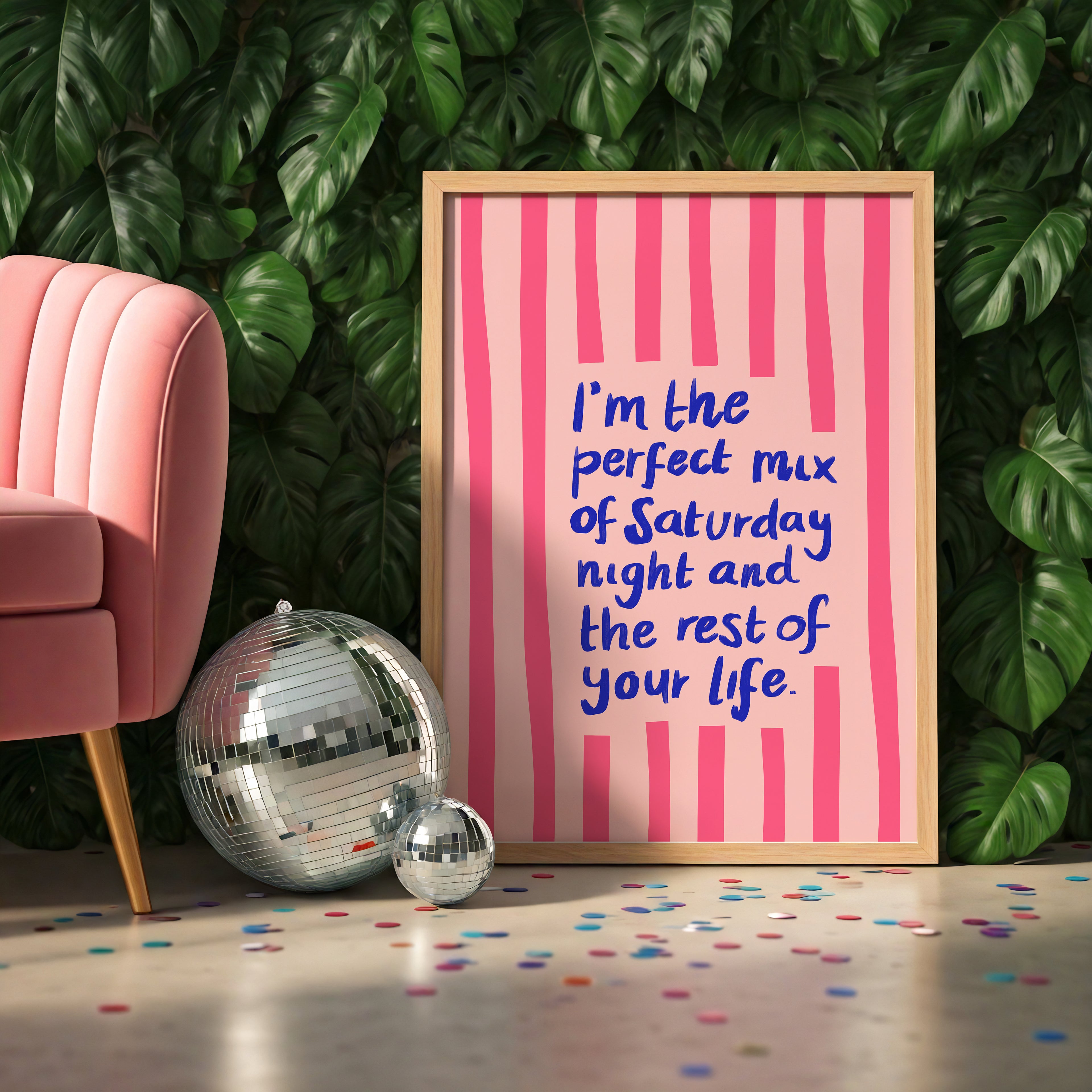 "I'm The Perfect Mix of Saturday Night and The Rest of Your Life" Print — Olivia Dean Inspired