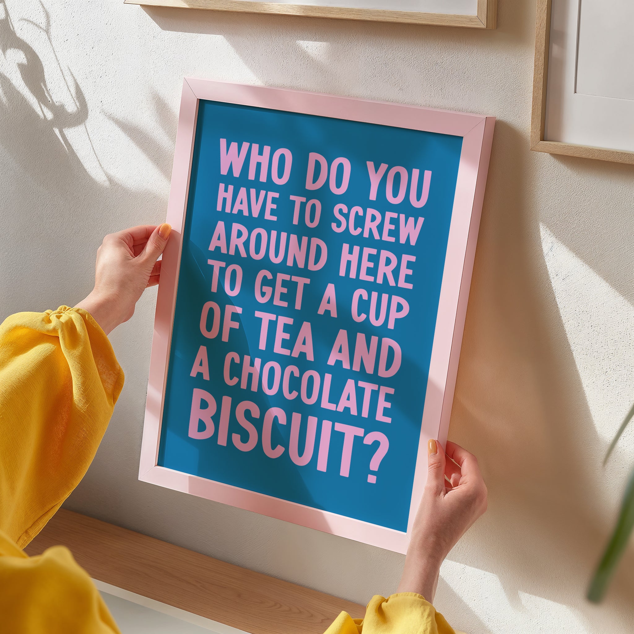 Who Do you Have to Screw Around Here- Love Actually Print