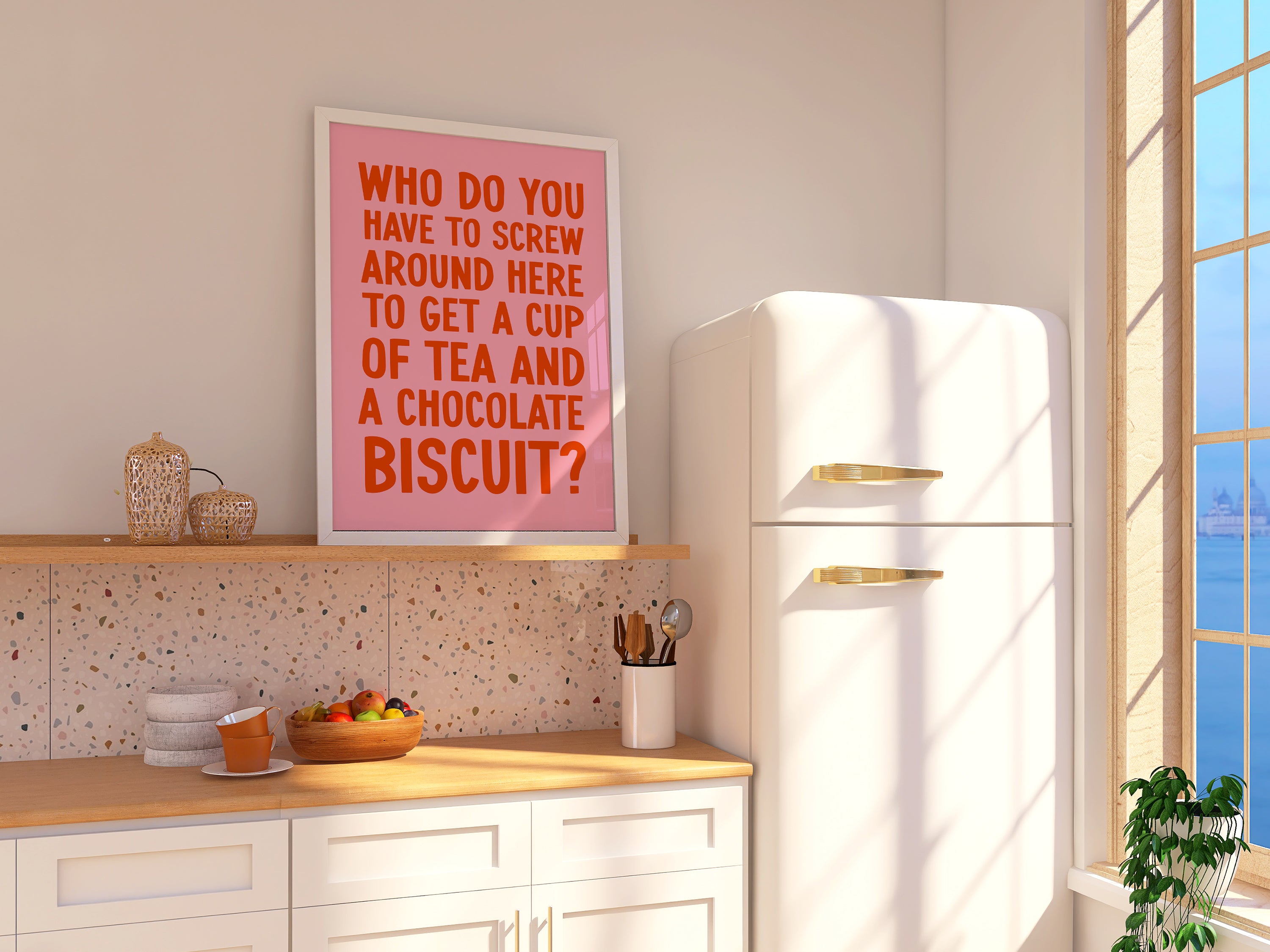 Who Do you Have to Screw Around Here- Love Actually Print