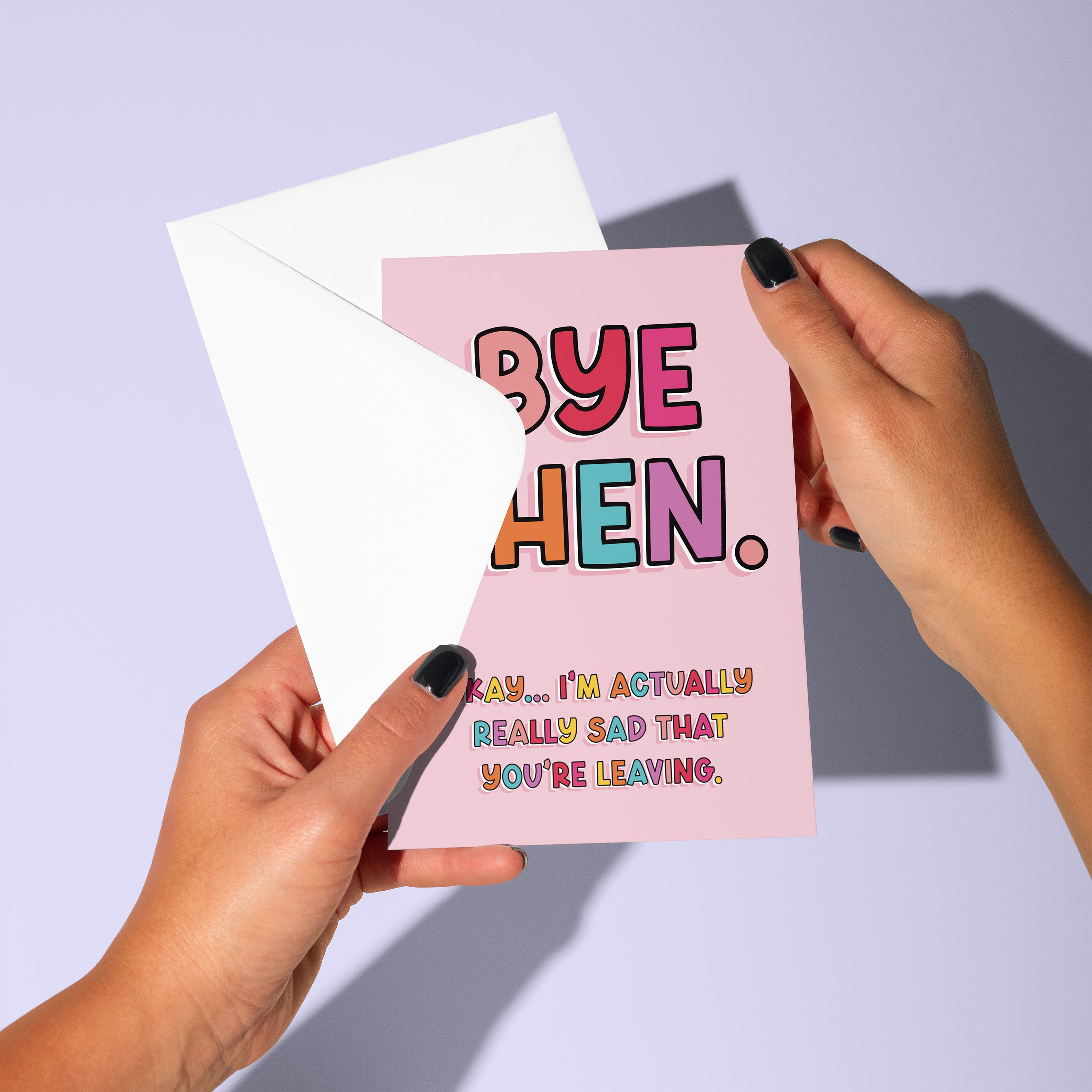 Bye Then - Leaving Greeting Card