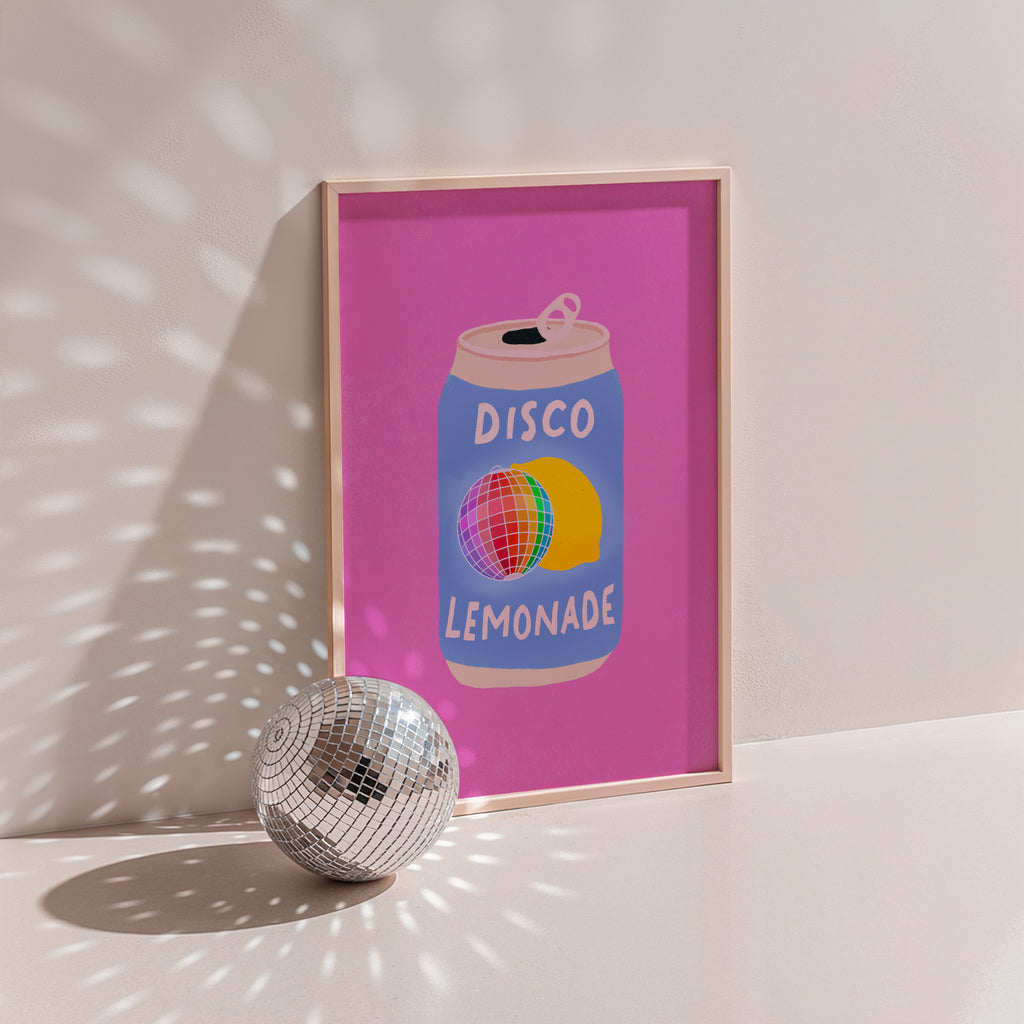 Disco Lemonade – Colourful Wall Art Print