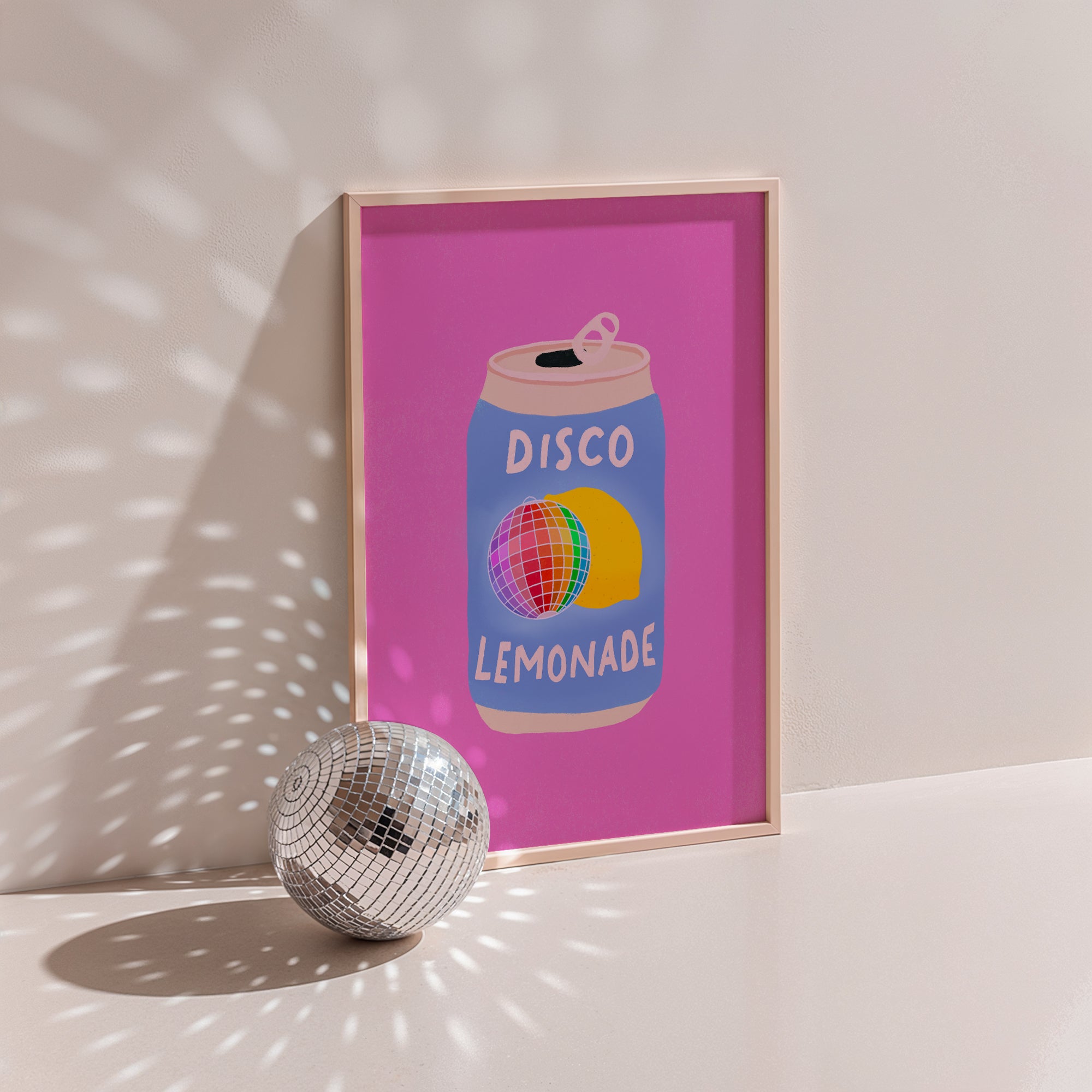 Disco Lemonade – Colourful Wall Art Print