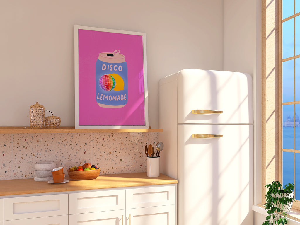 Disco Lemonade – Colourful Wall Art Print