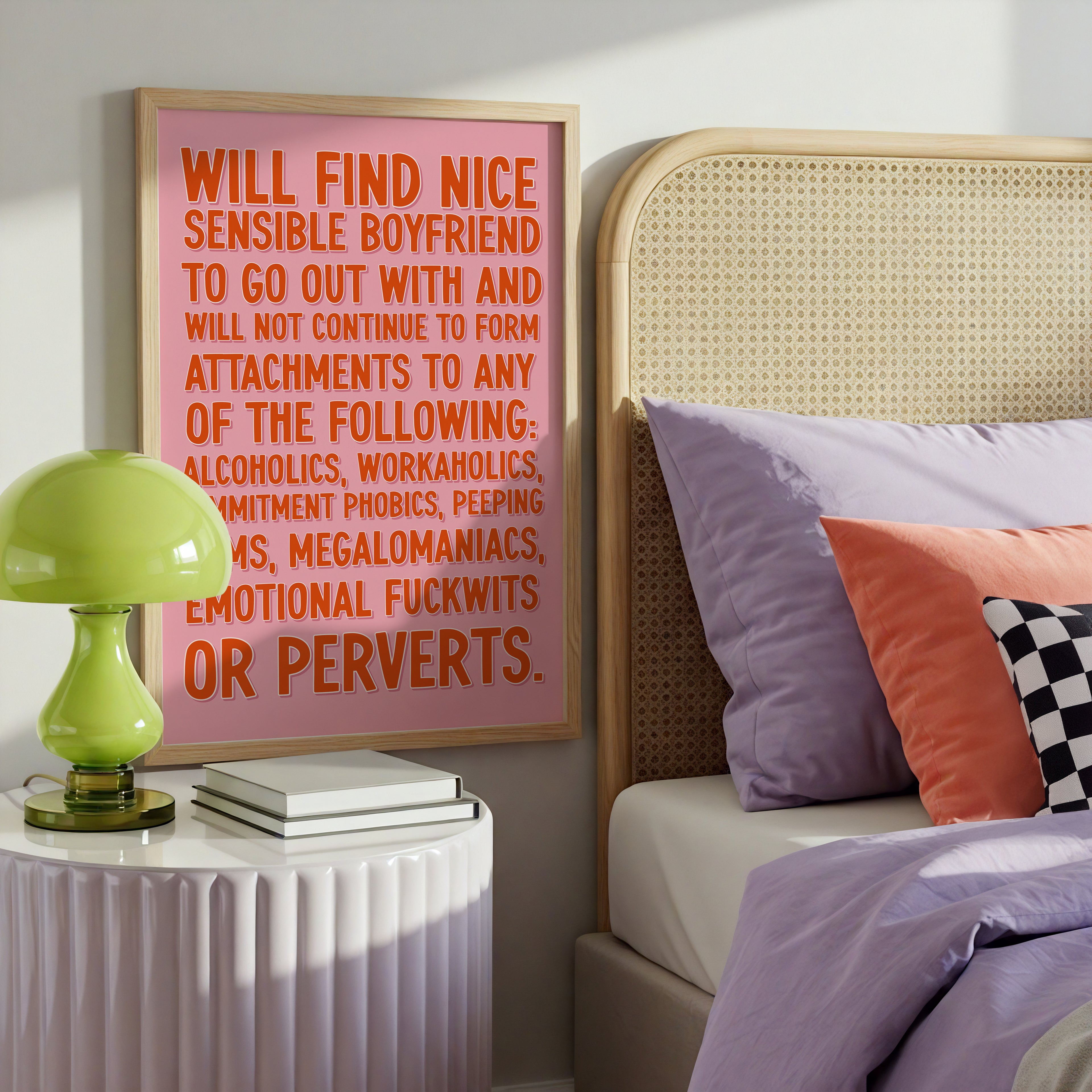 Bridget Jones Inspired Quote – Funny Statement Print