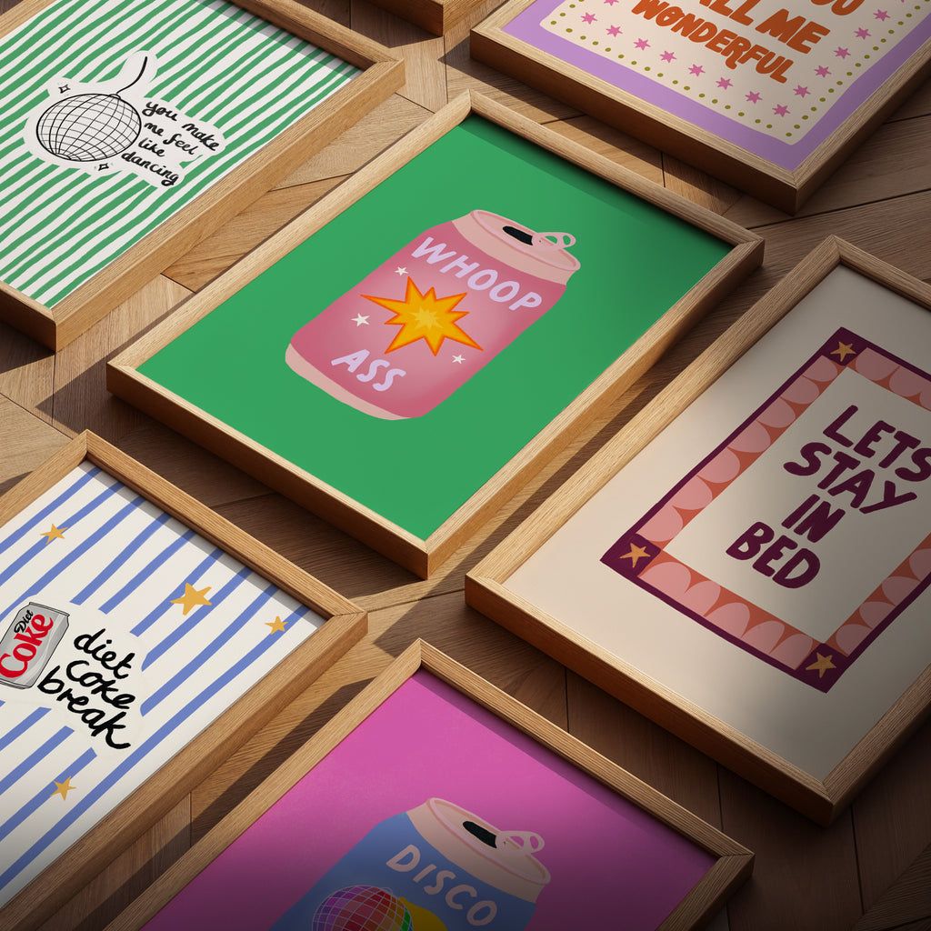 Let’s Stay in Bed – Cosy Quote Print