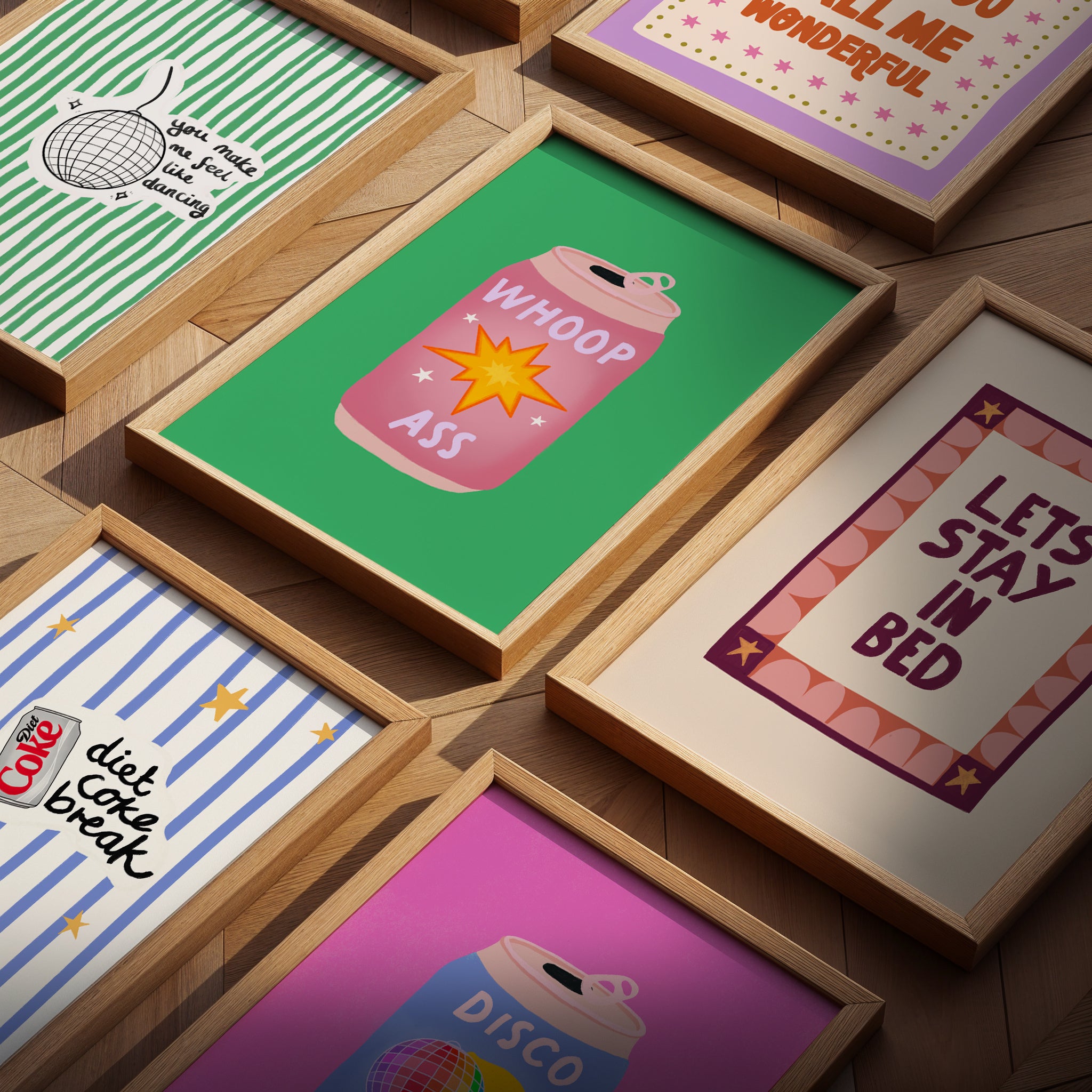 Let’s Stay in Bed – Cosy Quote Print