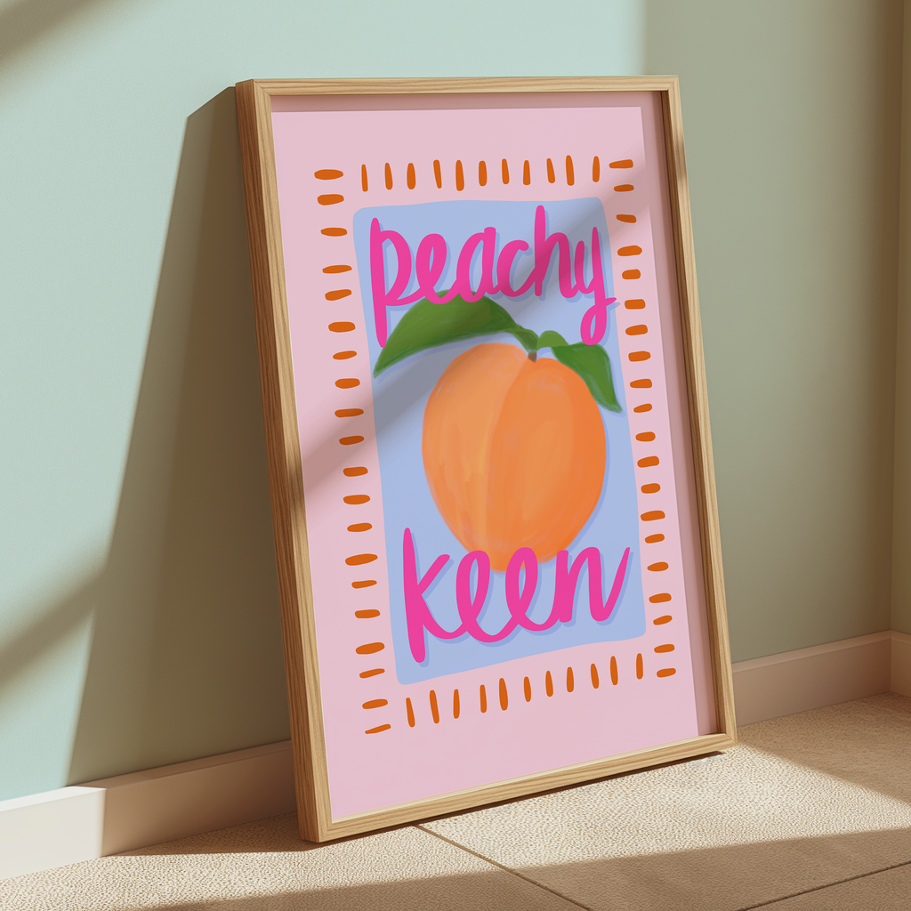 Peachy Keen Print