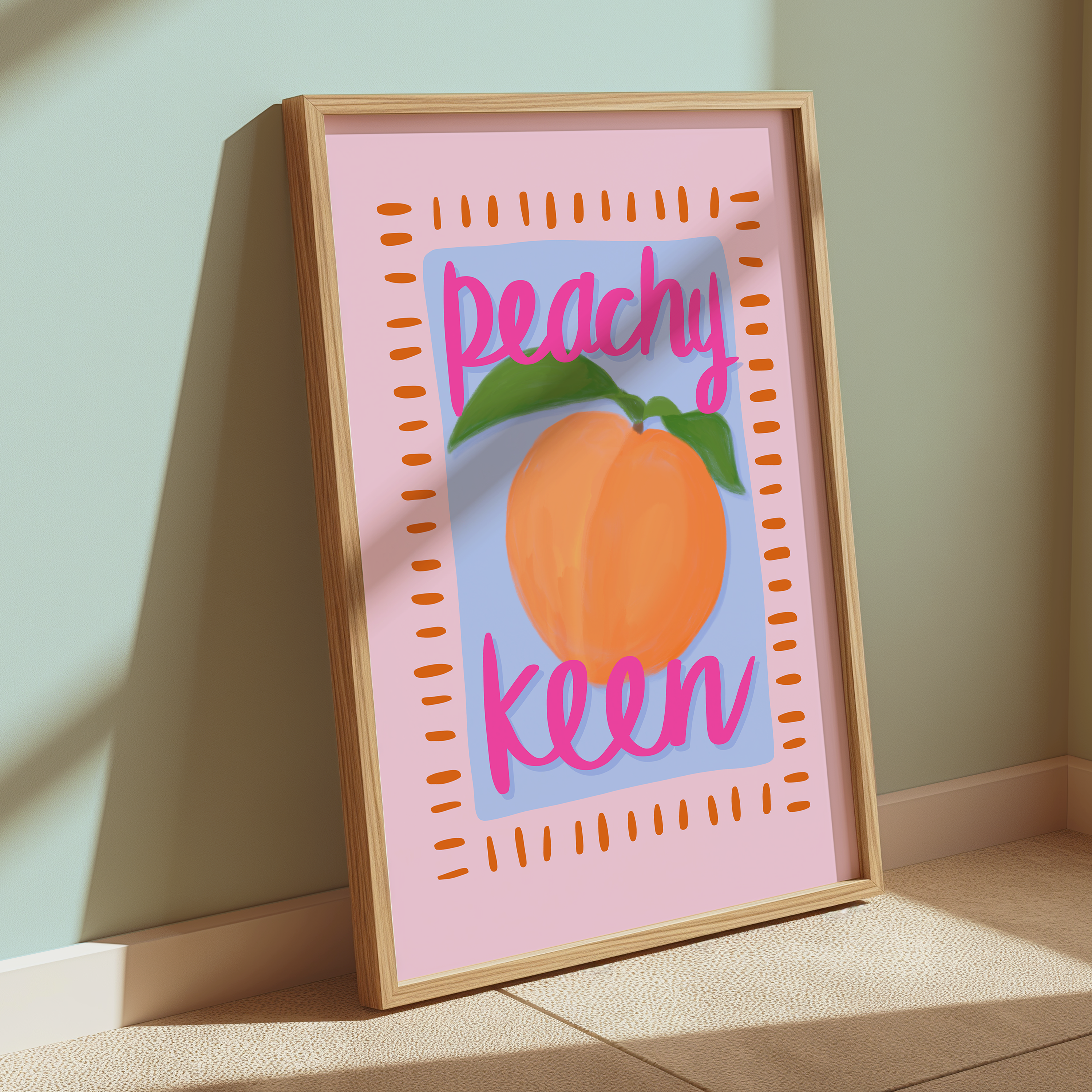 Peachy Keen Print