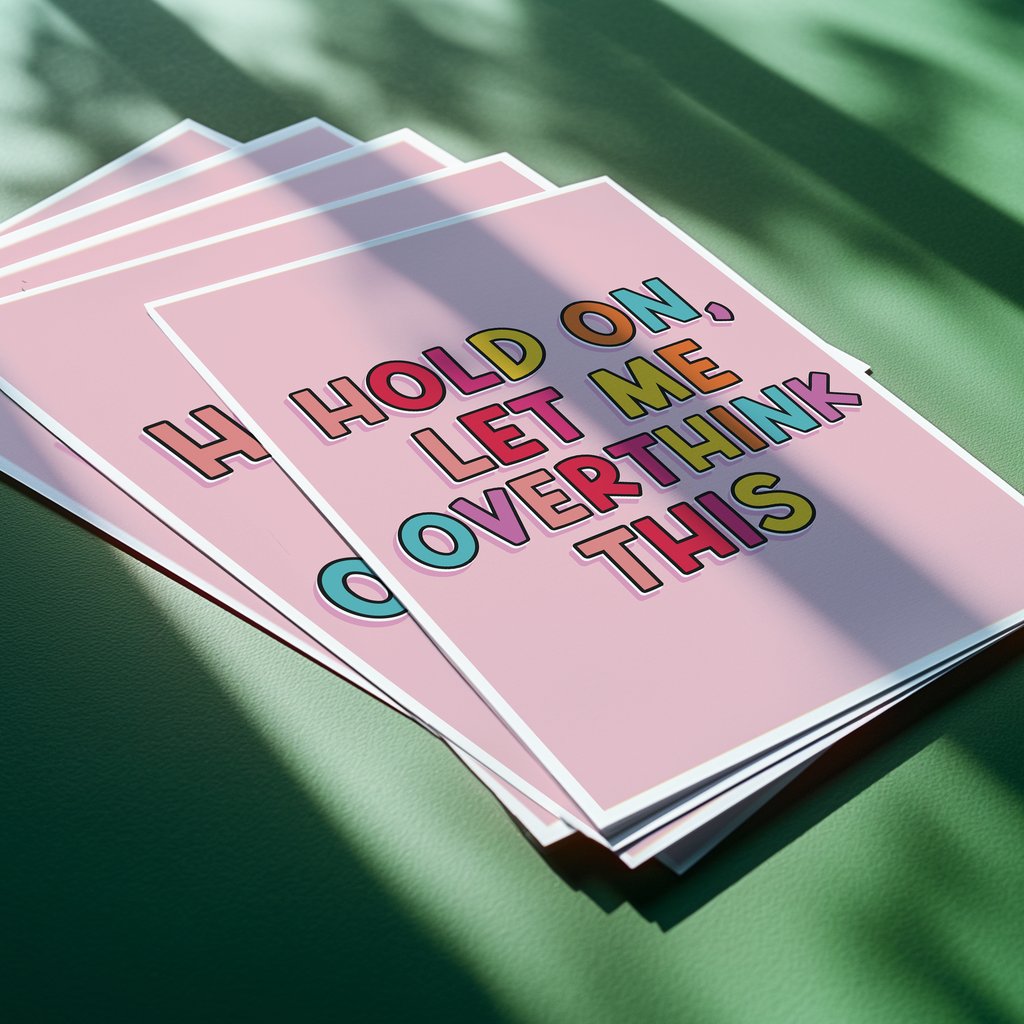 Hold On, Let Me Overthink This Print