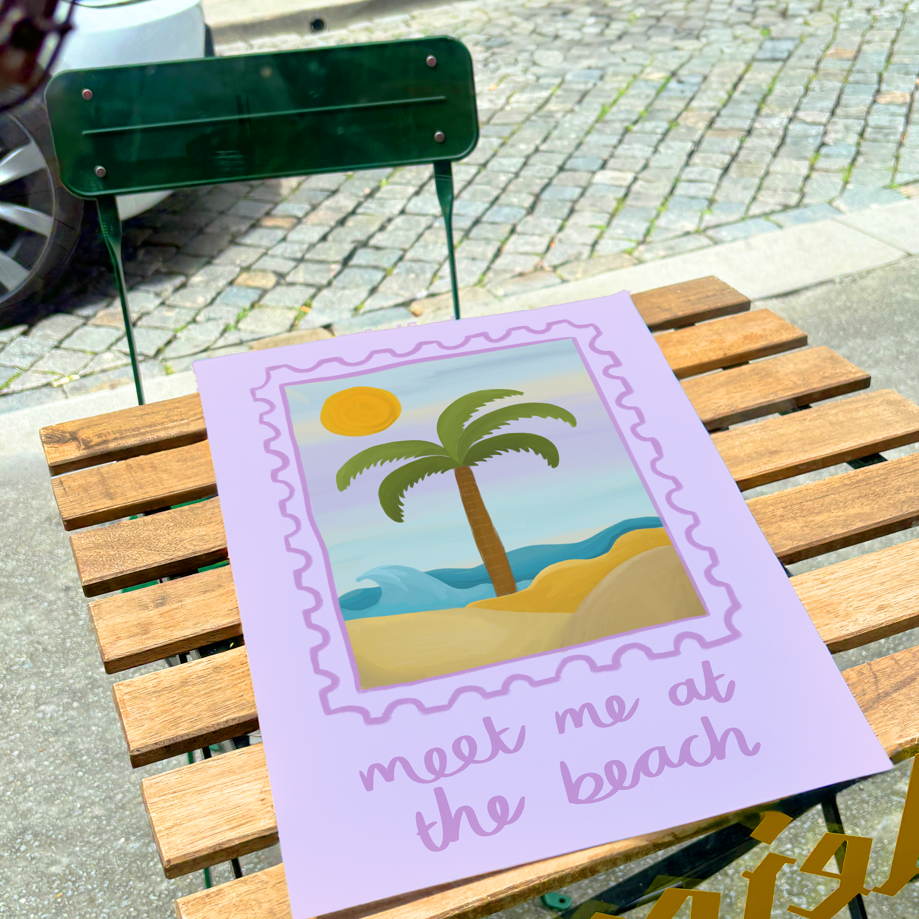 Meet Me At The Beach Print